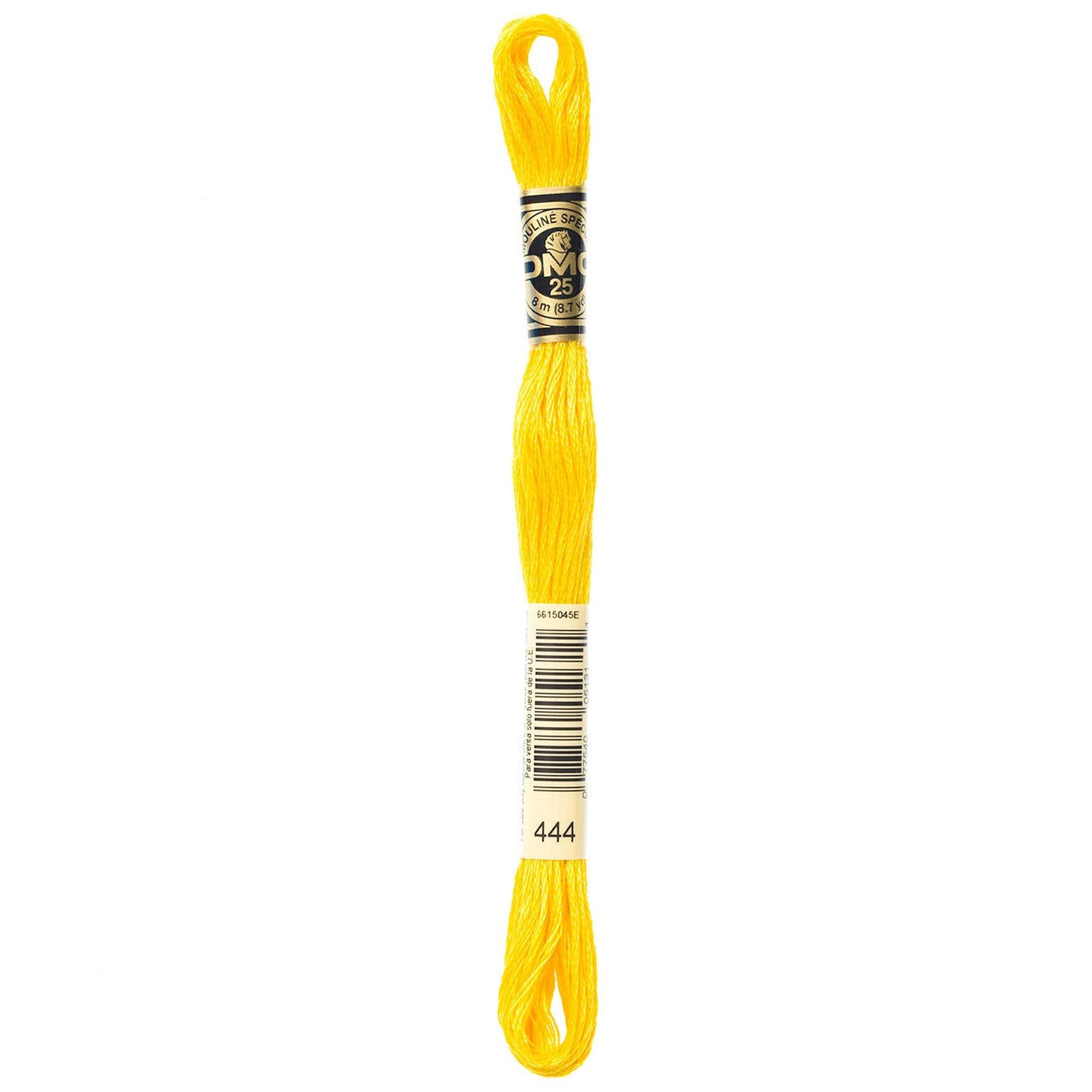 DMC Six-Strand Embroidery Floss - 444 Dark Lemon