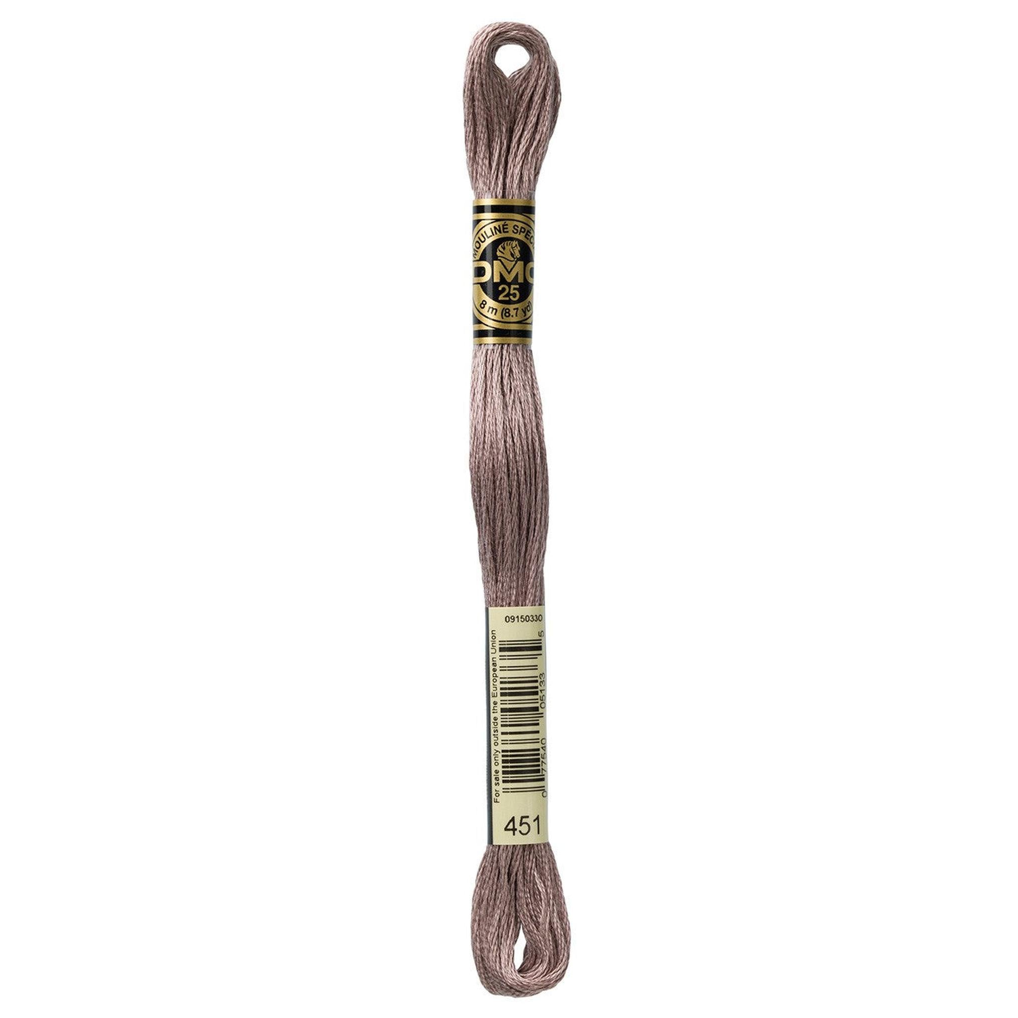 DMC Six-Strand Embroidery Floss - 451 Dark Shell Grey