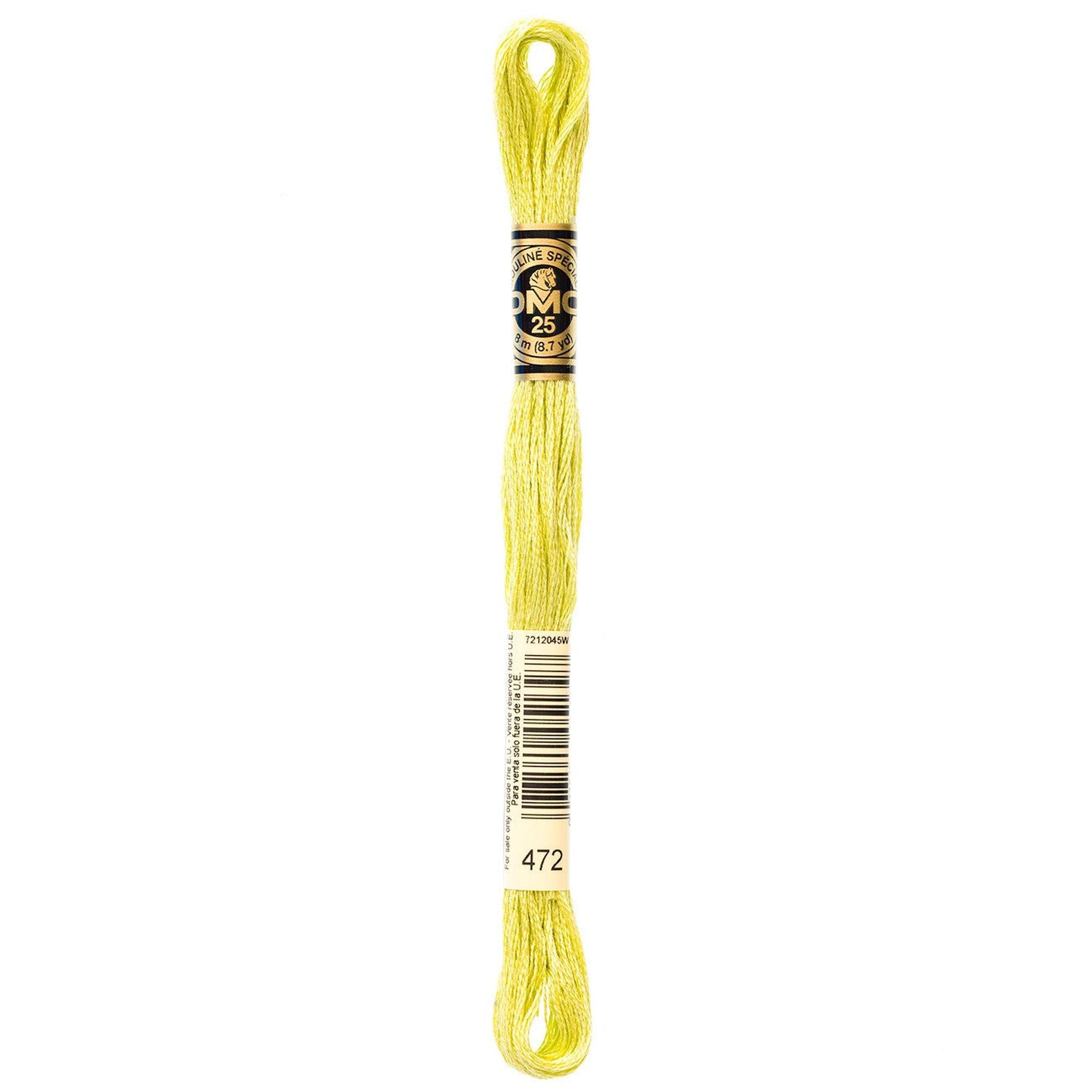 DMC Six-Strand Embroidery Floss - 472 Ultra Light Avocado Green