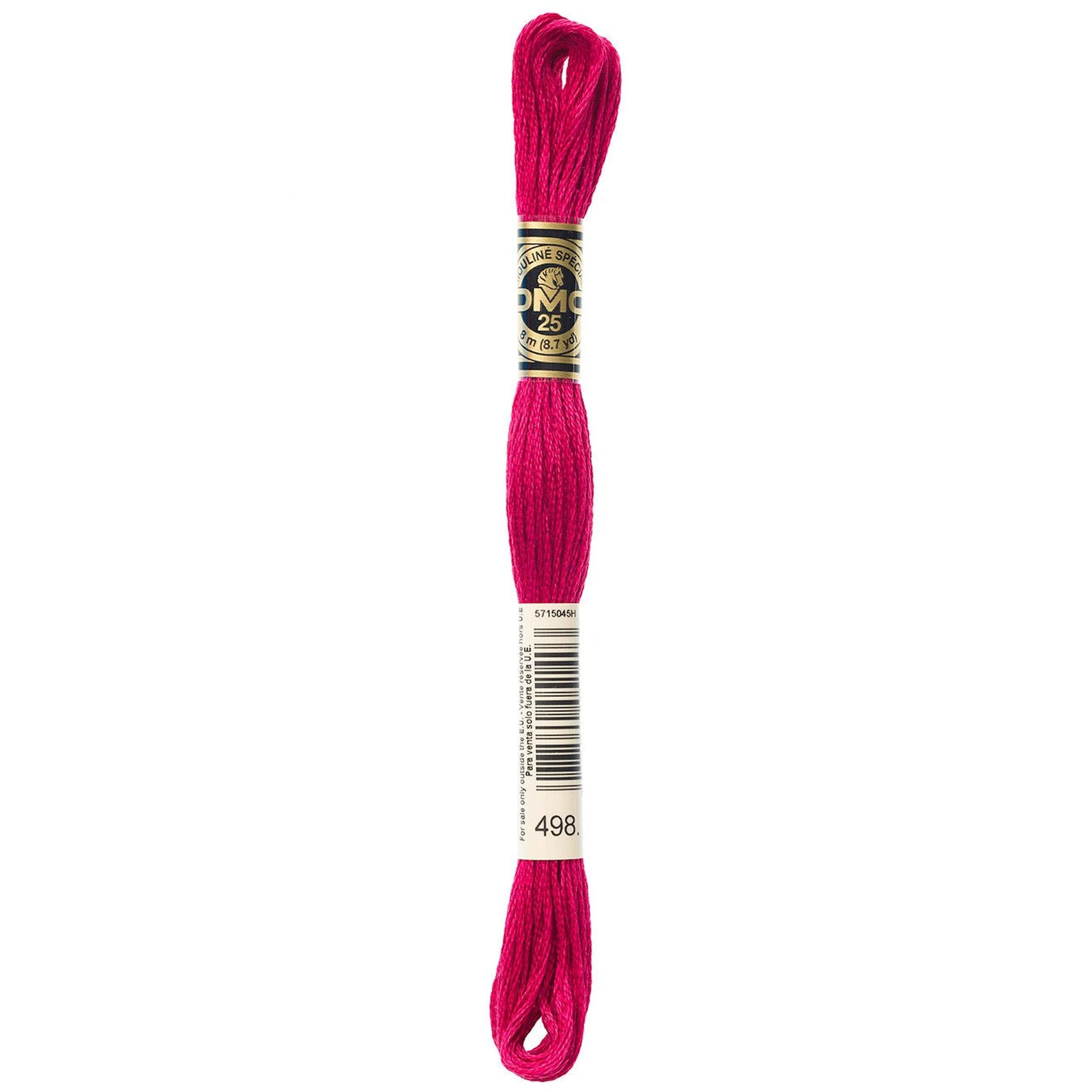 DMC Six-Strand Embroidery Floss - 498 Dark Christmas Red