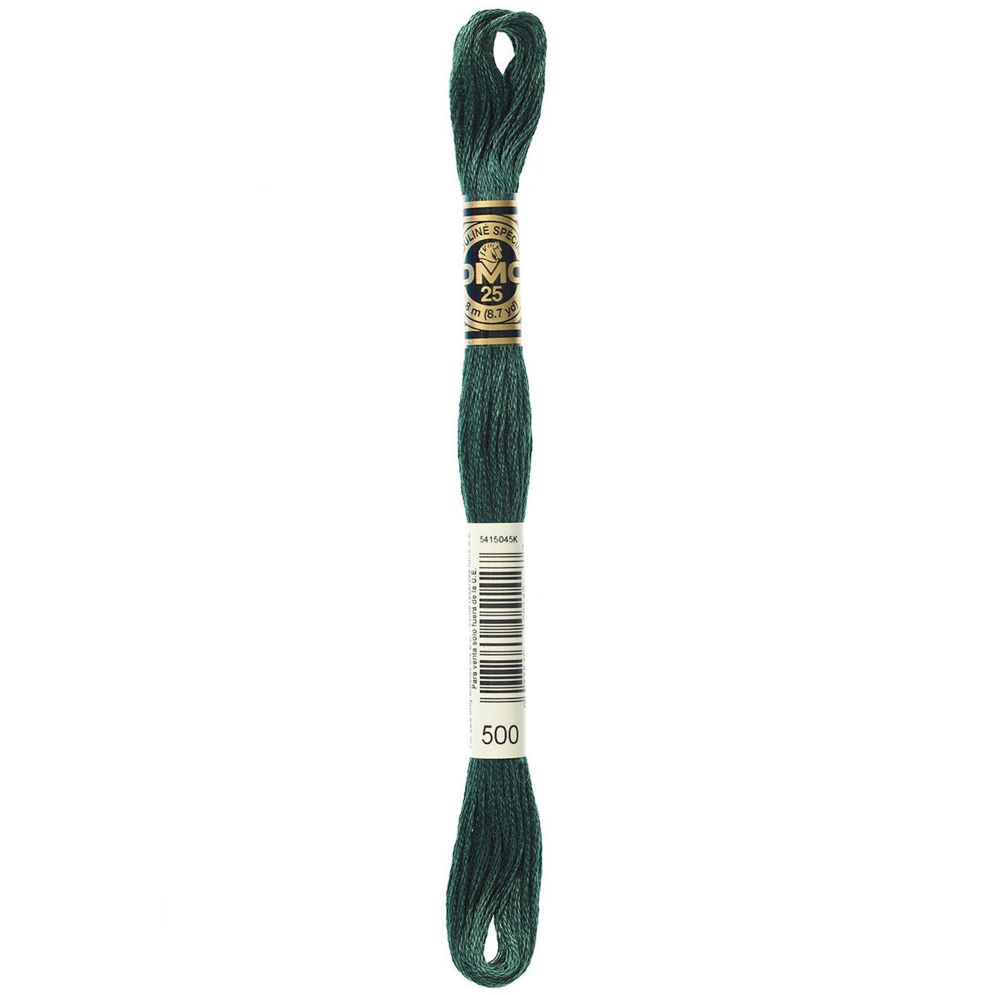 DMC Six-Strand Embroidery Floss - 500 Very Dark Blue Green