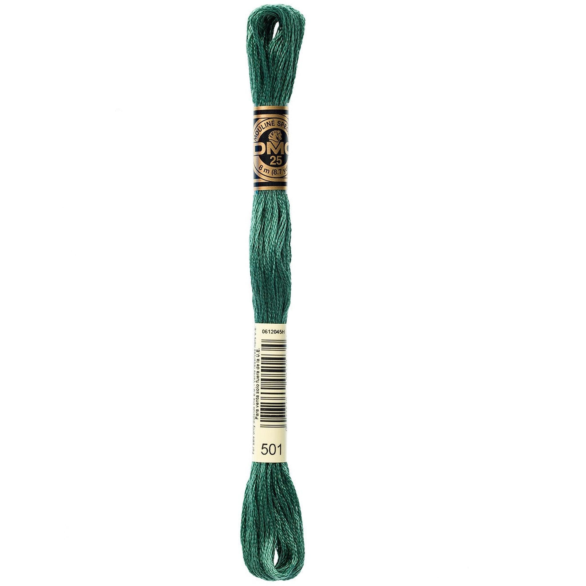 DMC Six-Strand Embroidery Floss - 501 Dark Blue Green