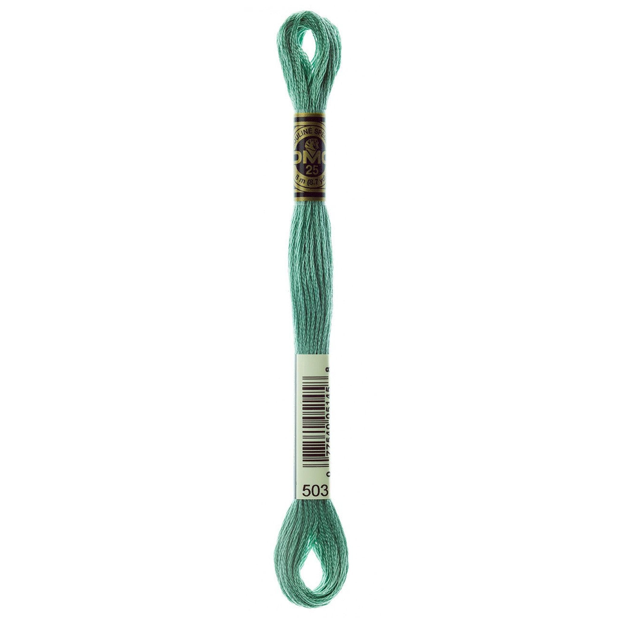 DMC Six-Strand Embroidery Floss - 503 Medium Blue Green