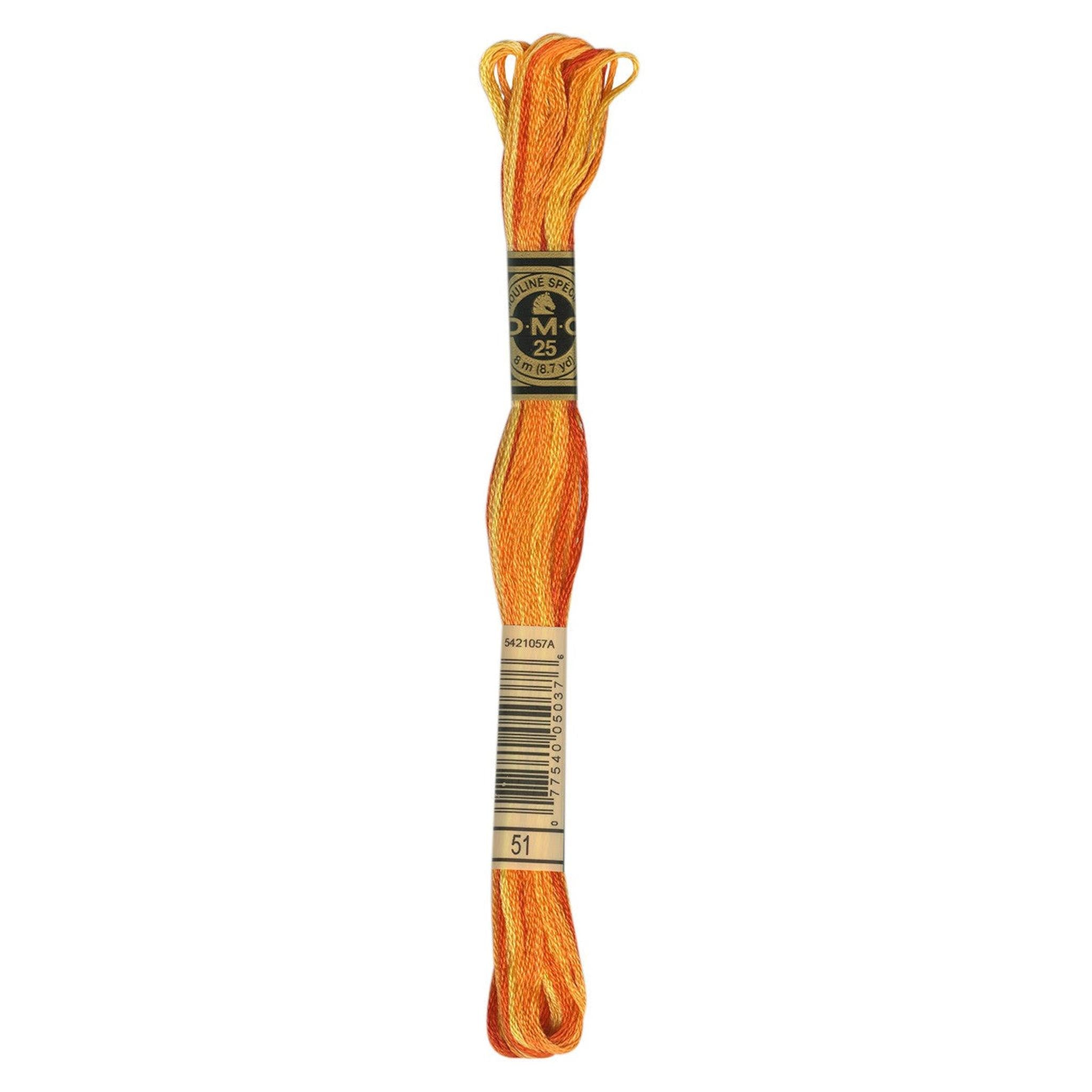 DMC Six-Strand Embroidery Floss - 51 Variegated Burnt Orange