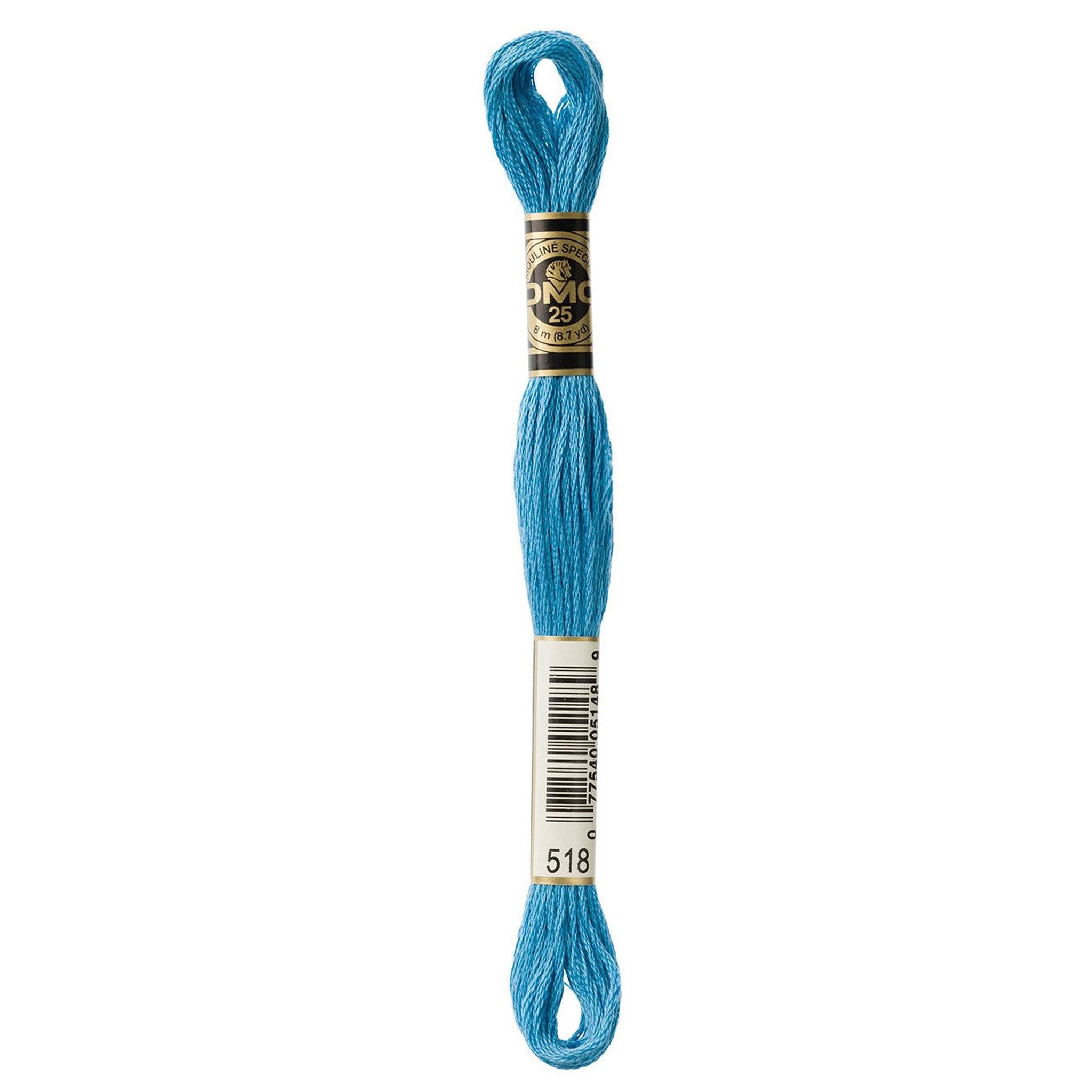 DMC Six-Strand Embroidery Floss - 518 Light Wedgewood