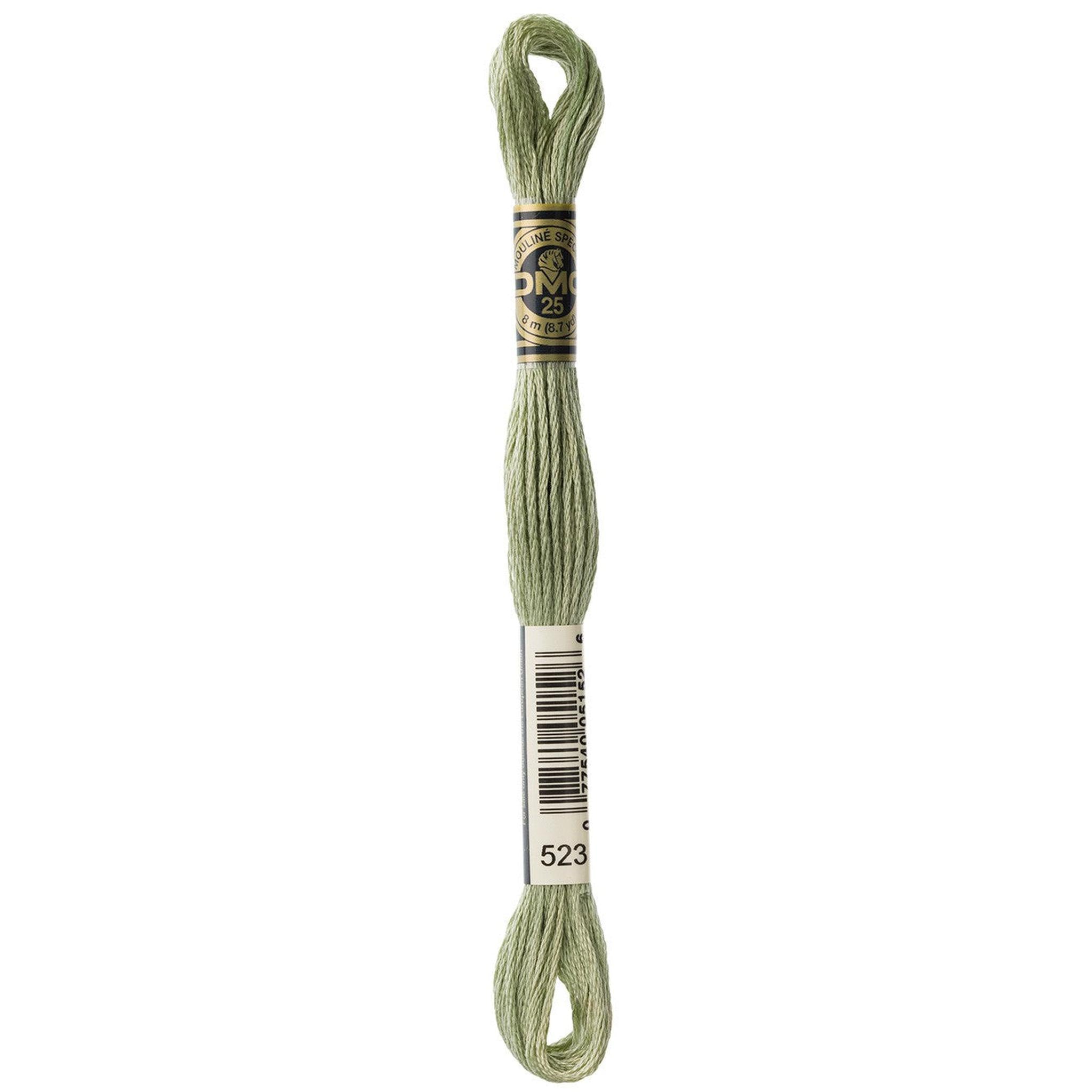 DMC Six-Strand Embroidery Floss - 523 Light Fern Green