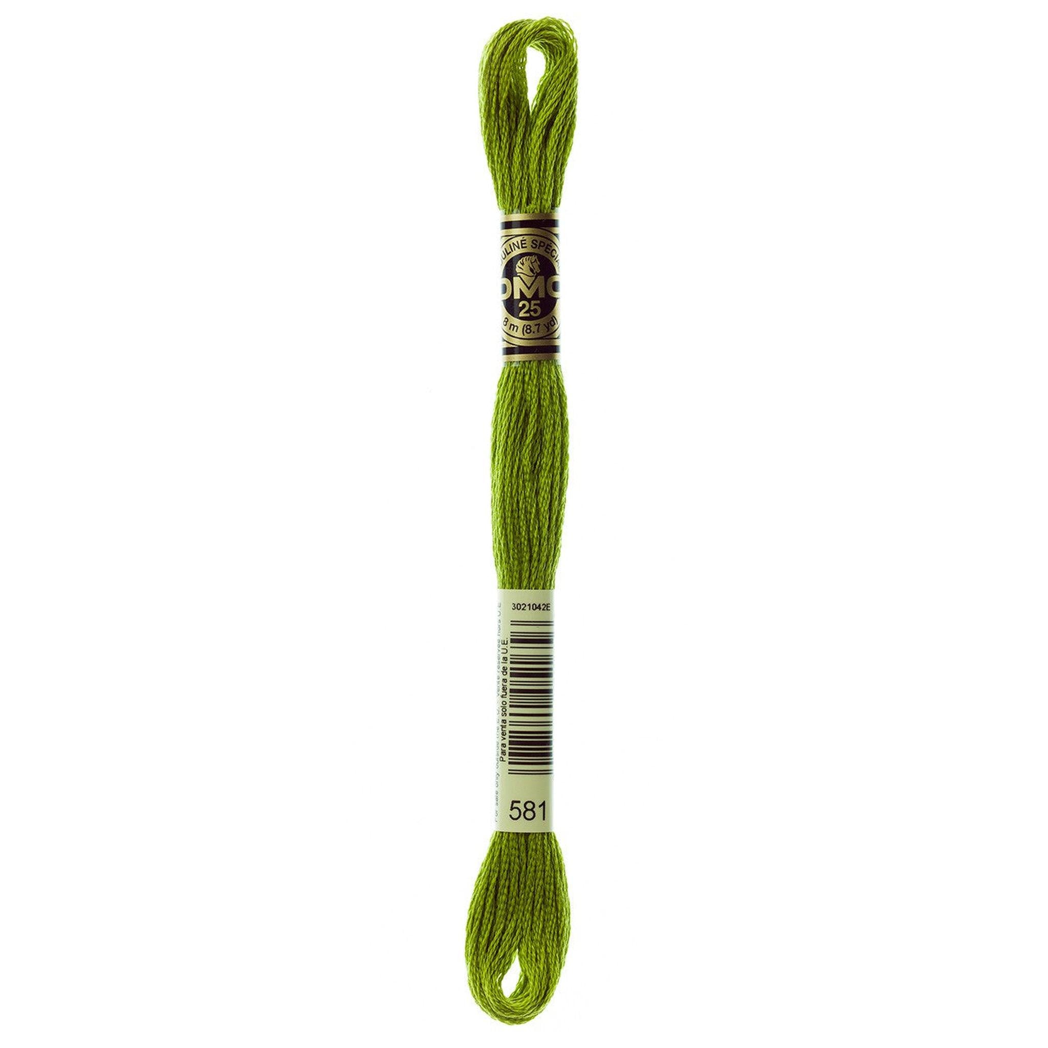 DMC Six-Strand Embroidery Floss - 581 Moss Green