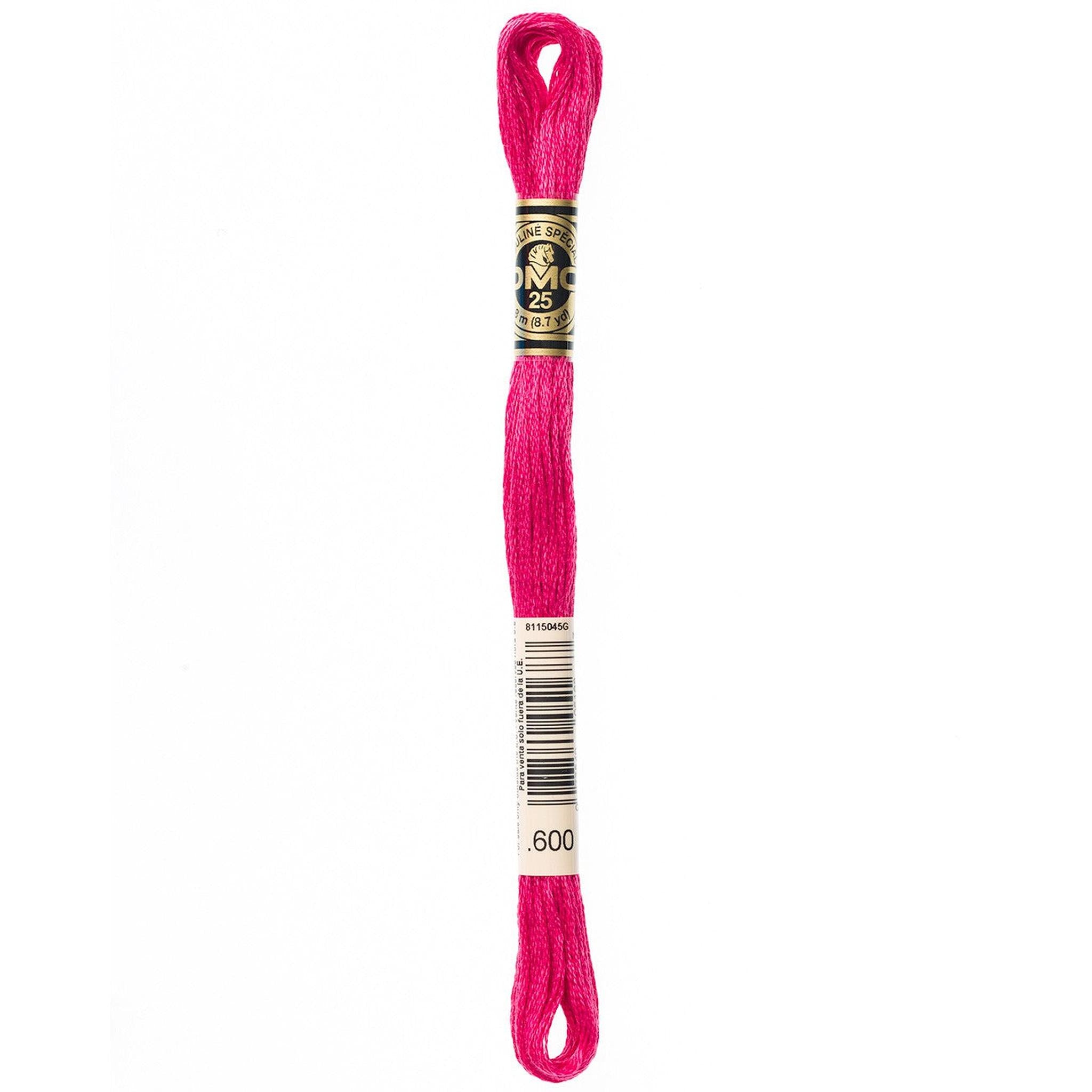 DMC Six-Strand Embroidery Floss - 600 Very Dark Cranberry