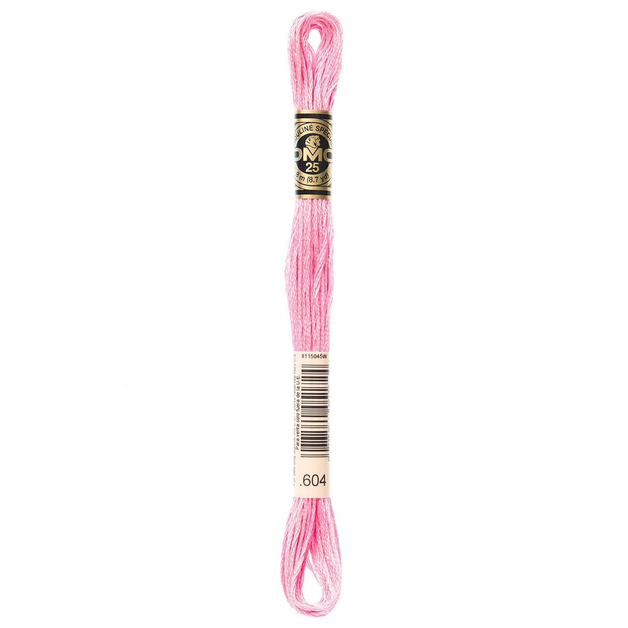 DMC Six-Strand Embroidery Floss - 604 Light Cranberry