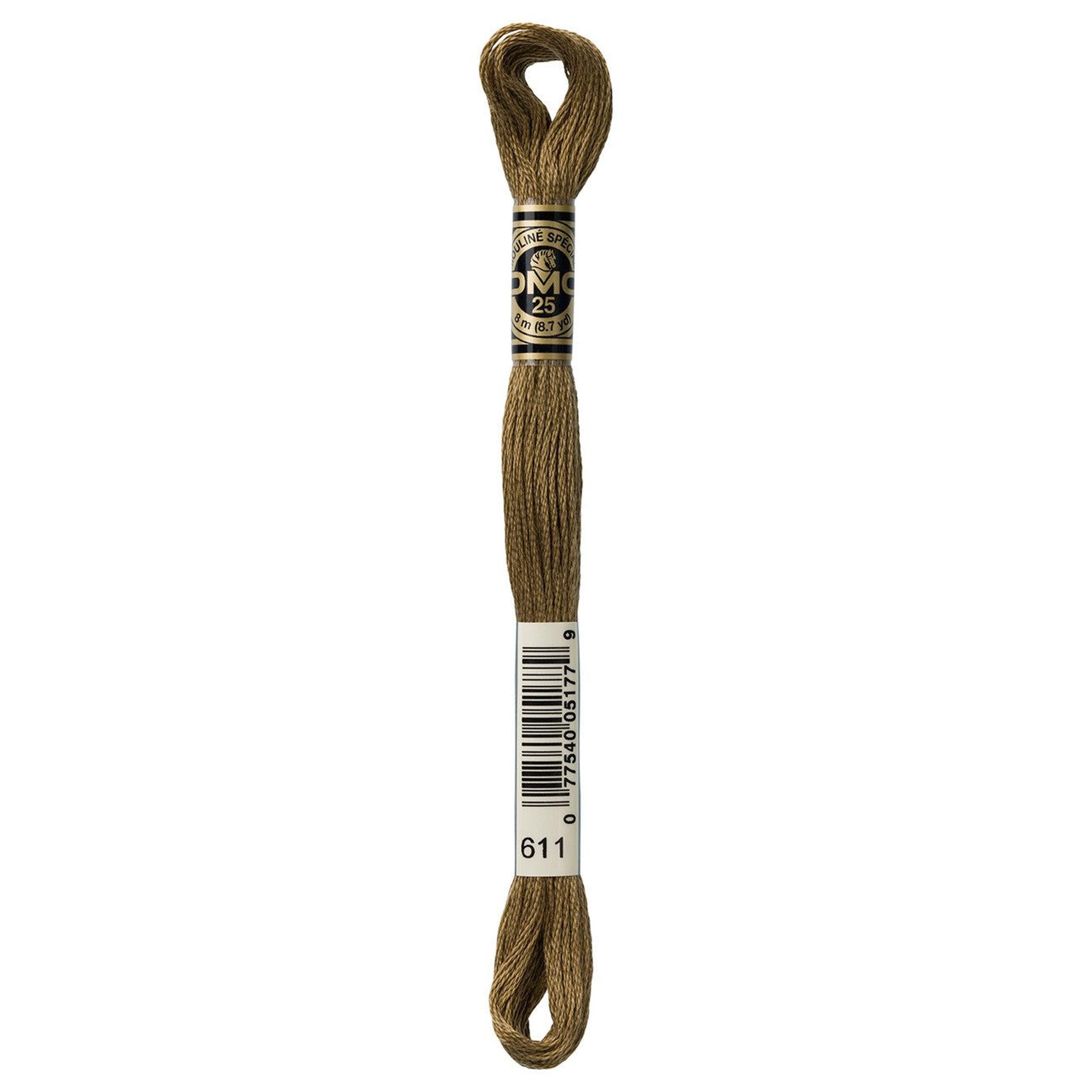 DMC Six-Strand Embroidery Floss - 611 Drab Brown