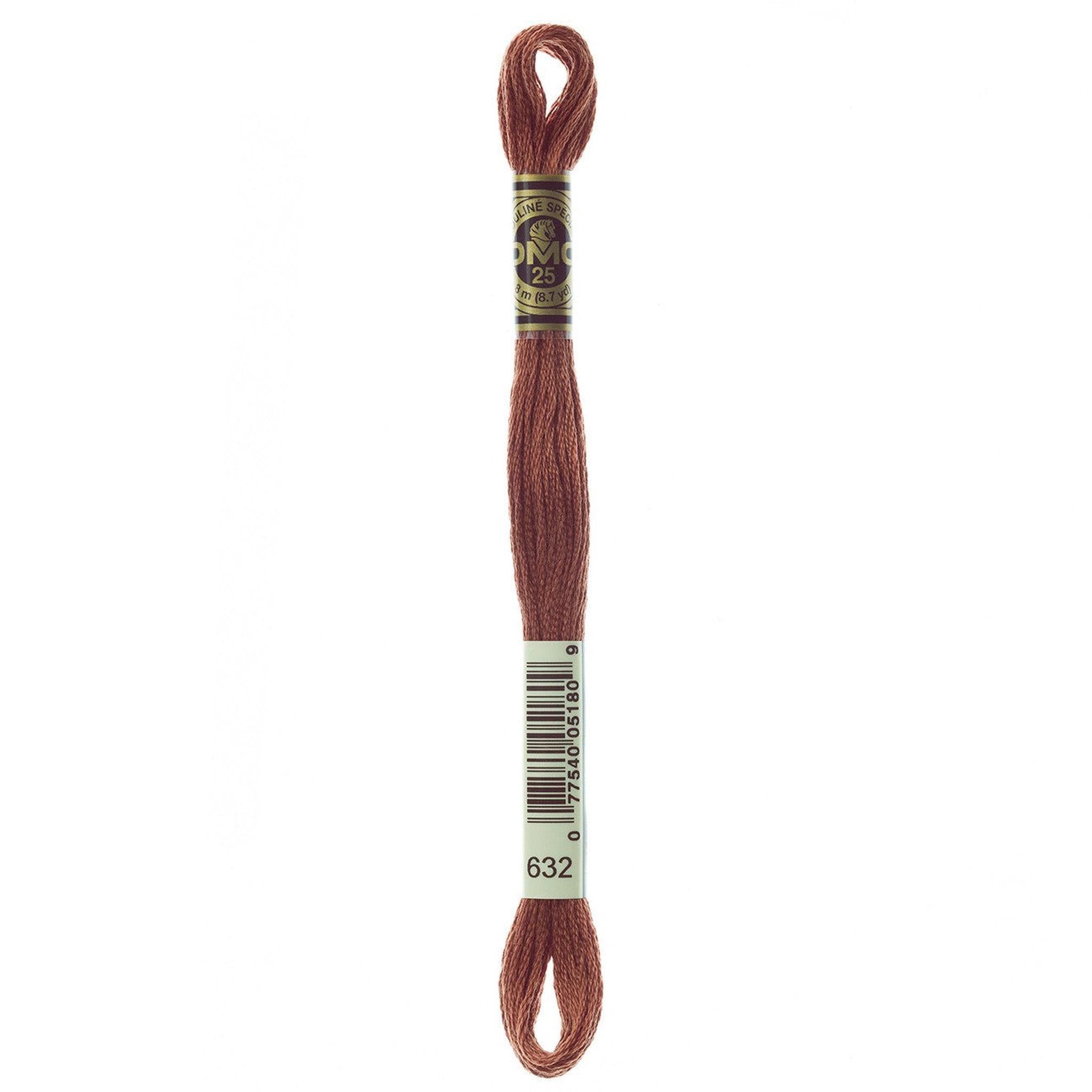 DMC Six-Strand Embroidery Floss - 632 Ultra Very Dark Desert Sand
