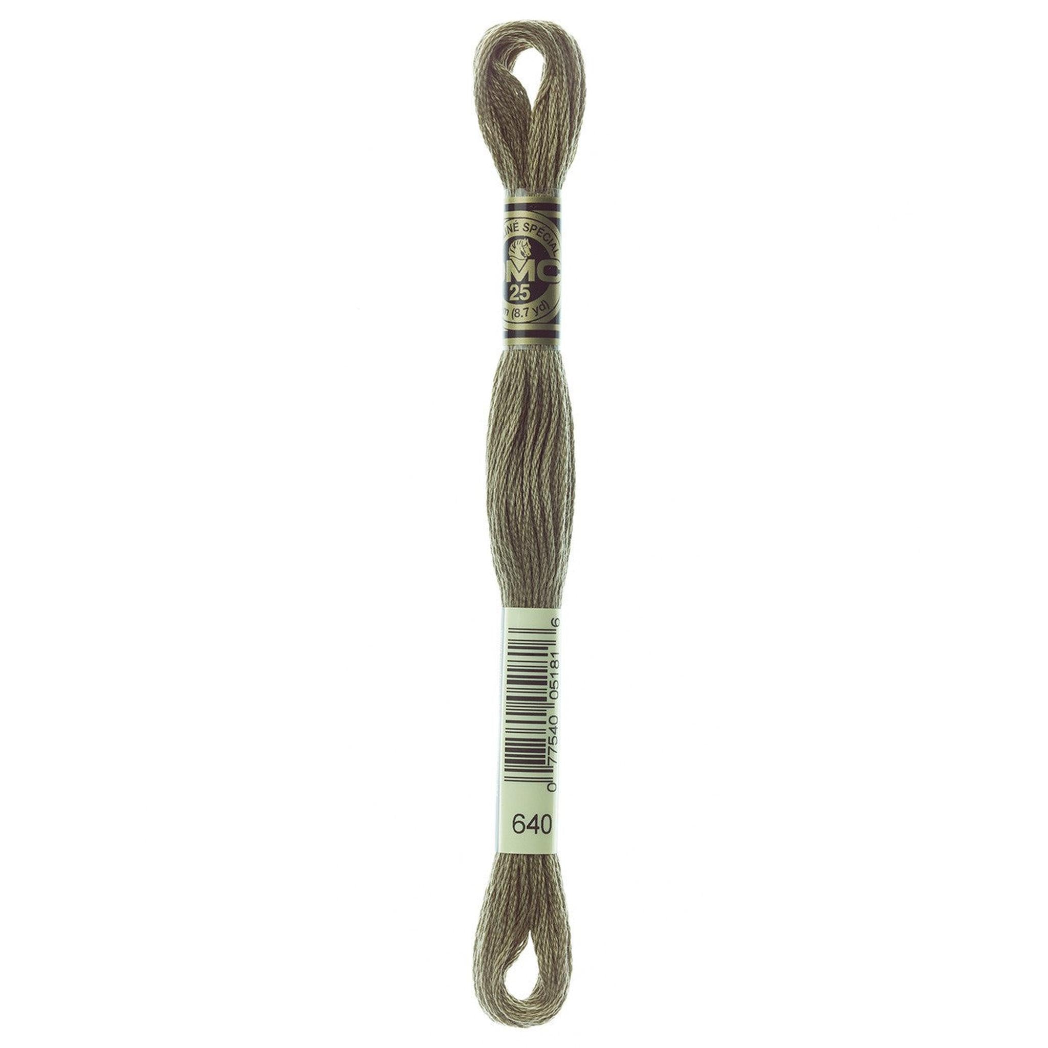DMC Six-Strand Embroidery Floss - 640 Very Dark Beige Gray