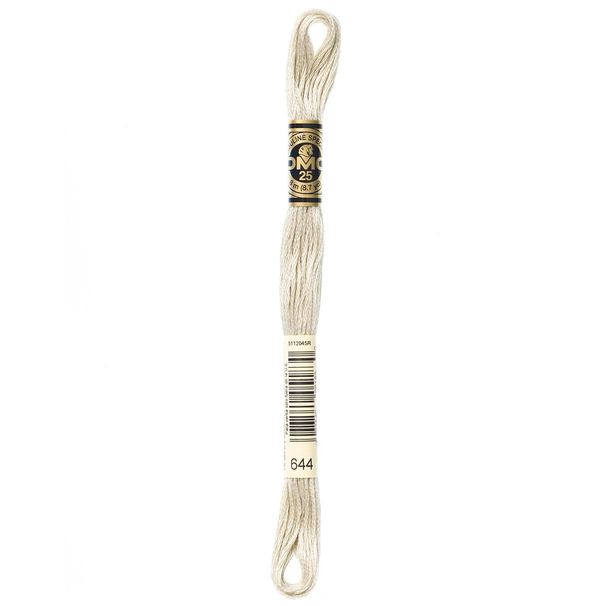 DMC Six-Strand Embroidery Floss - 644 Medium Beige Gray