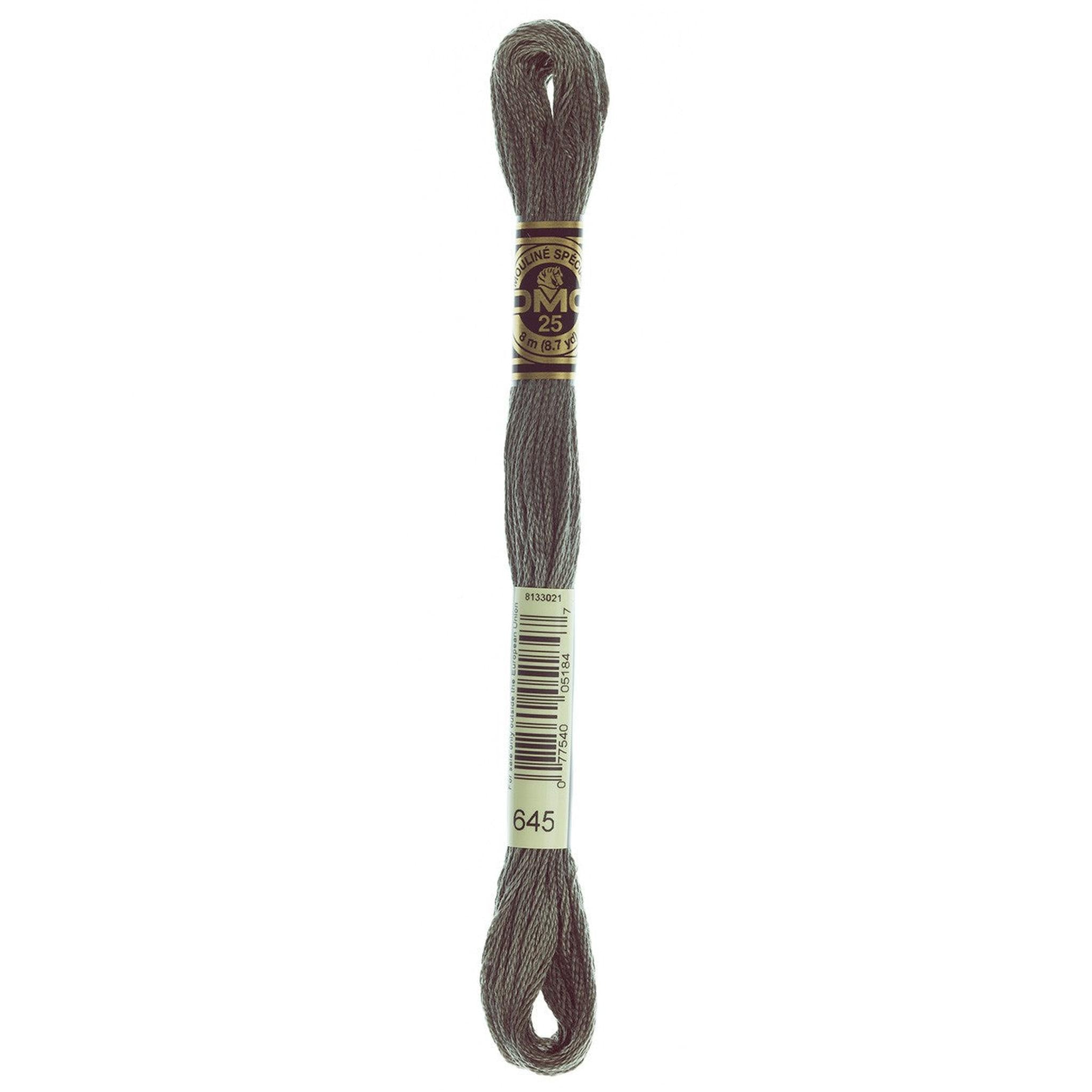 DMC Six-Strand Embroidery Floss - 645 Very Dark Beaver Gray
