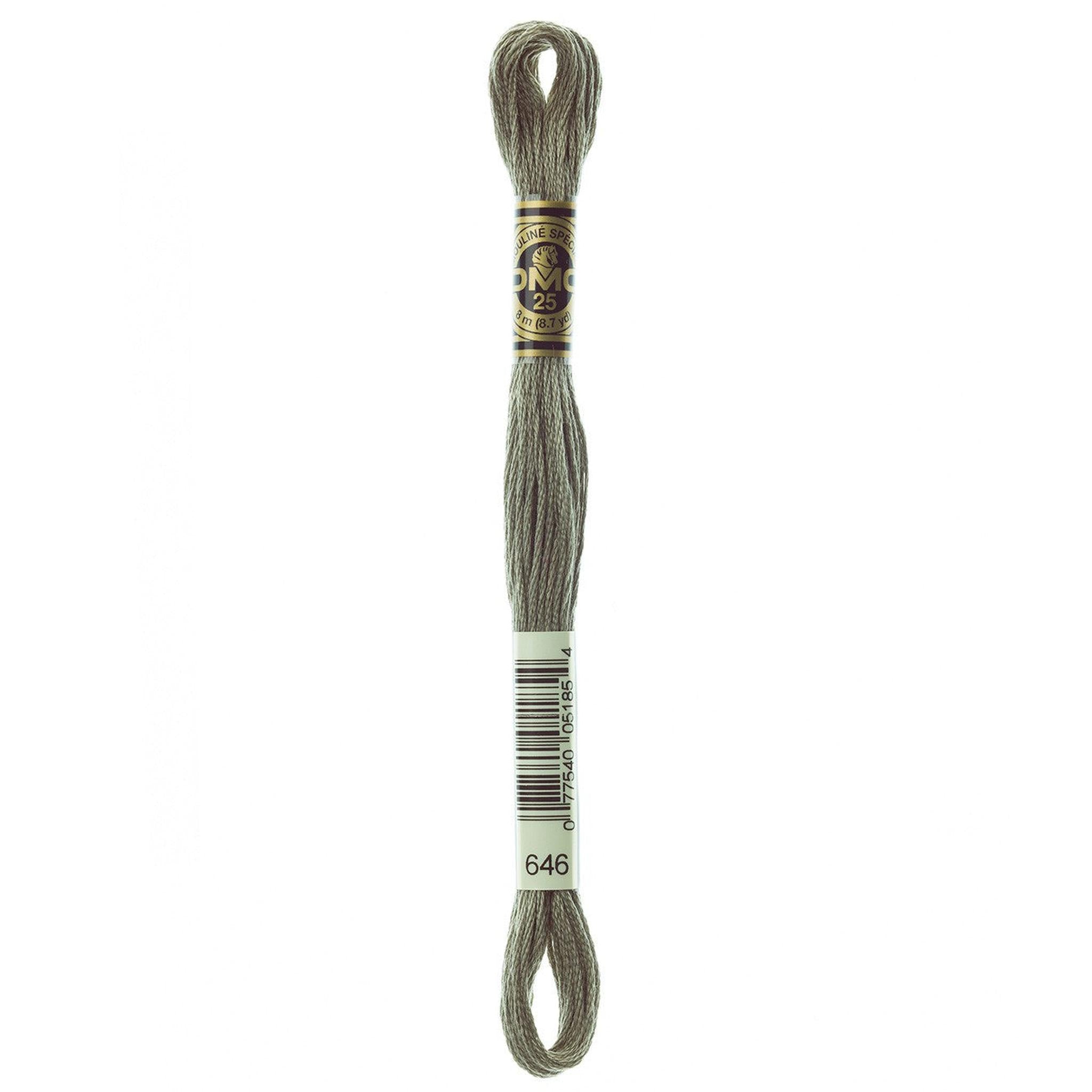 DMC Six-Strand Embroidery Floss - 646 Dark Beaver Gray