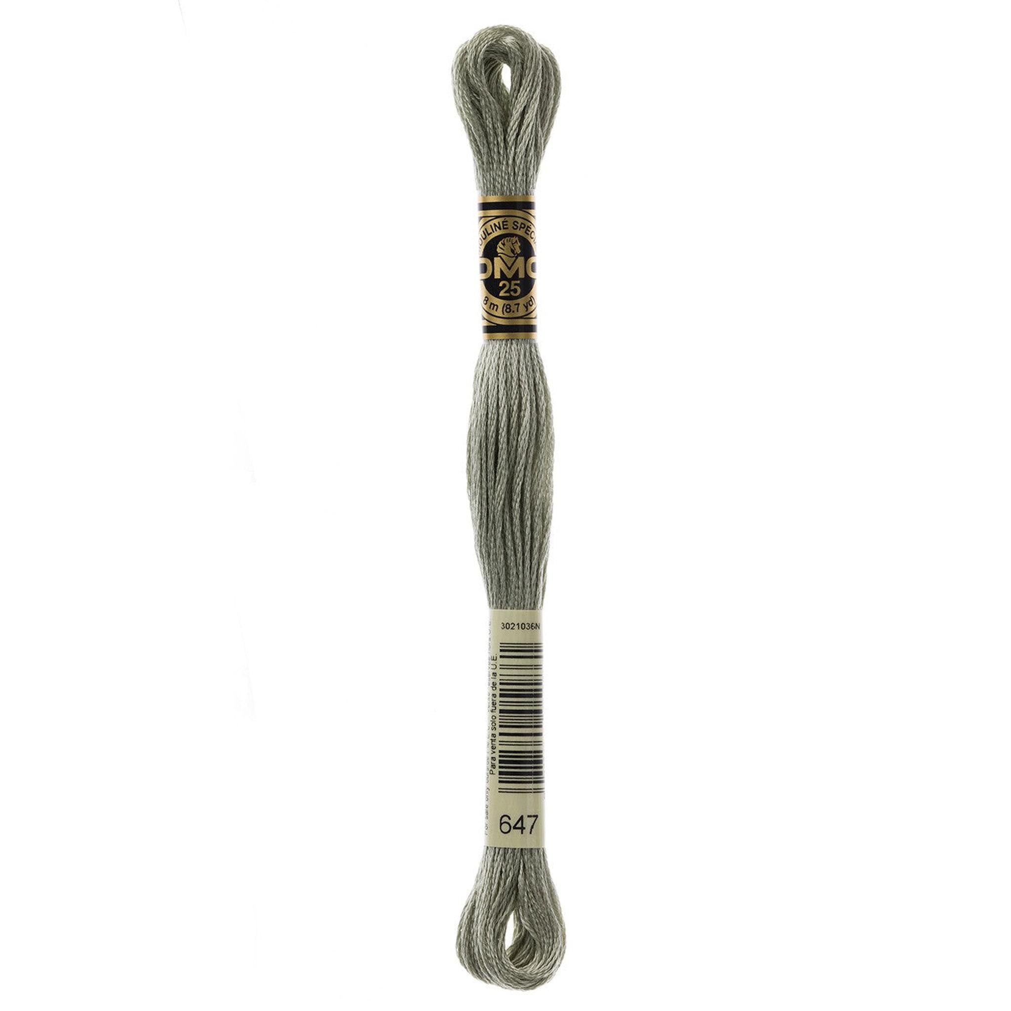 DMC Six-Strand Embroidery Floss - 647 Medium Beaver Gray