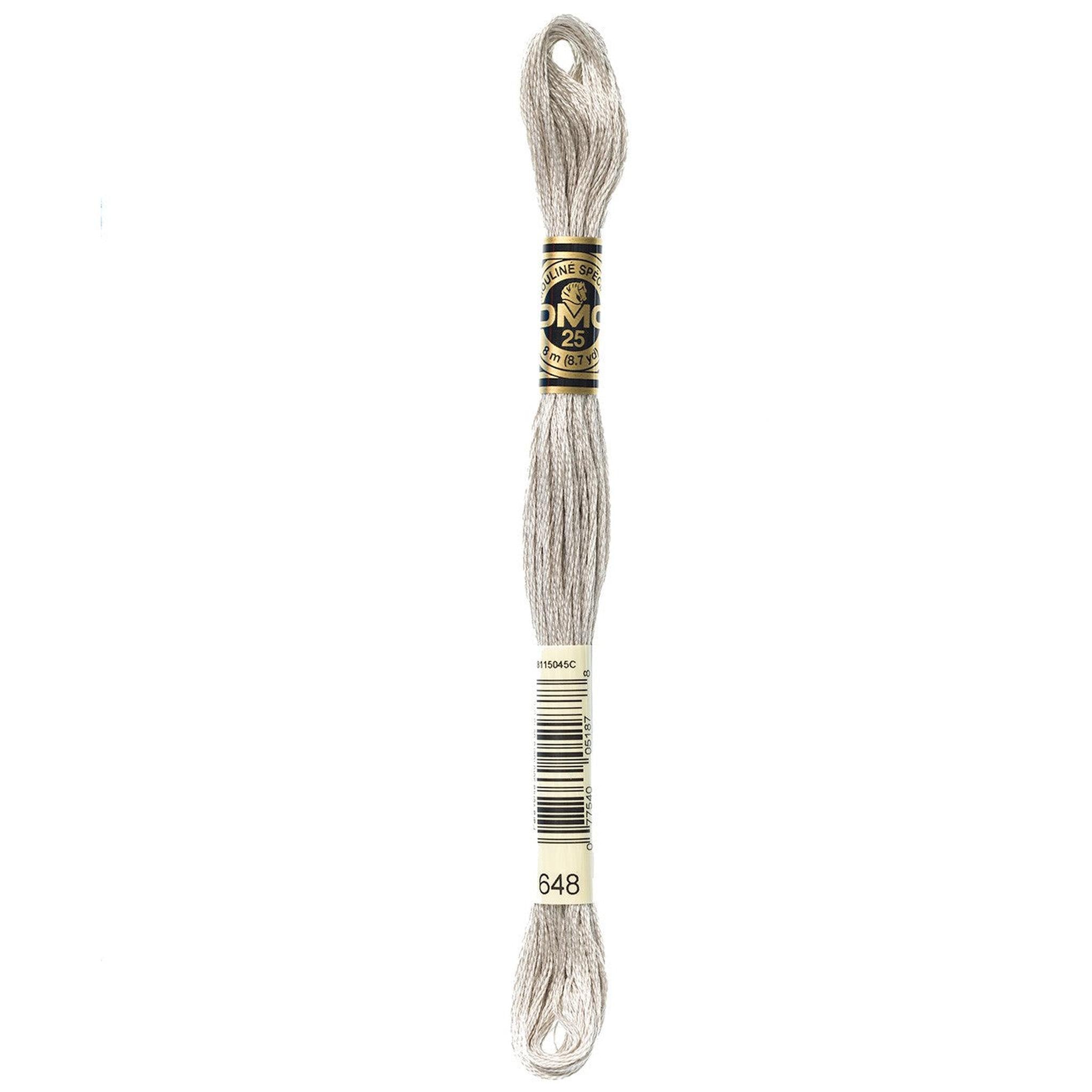 DMC Six-Strand Embroidery Floss - 648 Light Beaver Gray