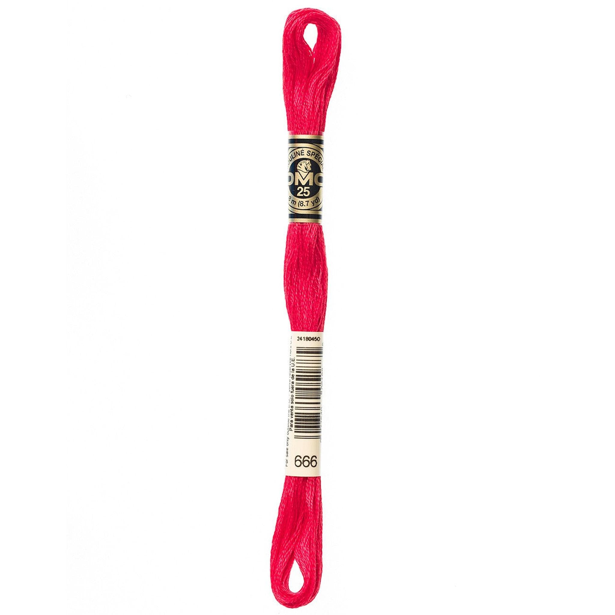 DMC Six-Strand Embroidery Floss - 666 Bright Christmas Red