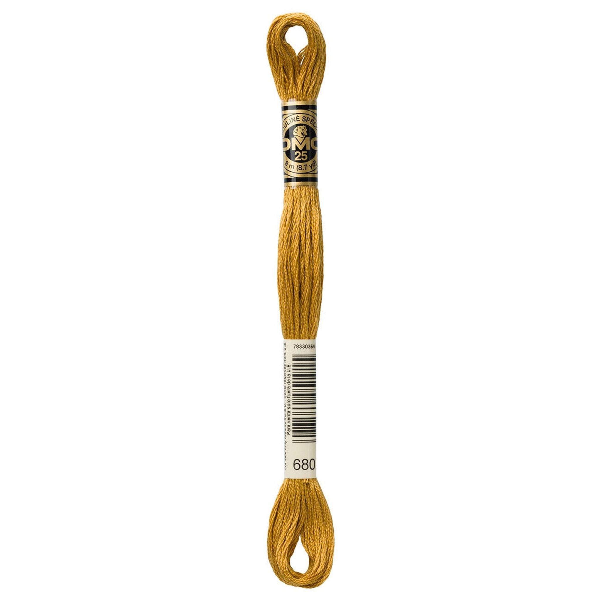 DMC Six-Strand Embroidery Floss - 680 Dark Old Gold