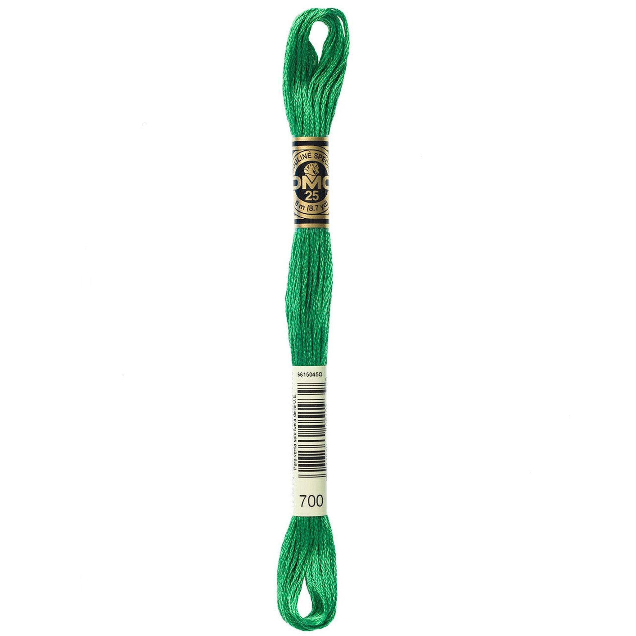 DMC Six-Strand Embroidery Floss - 700 Bright Christmas Green