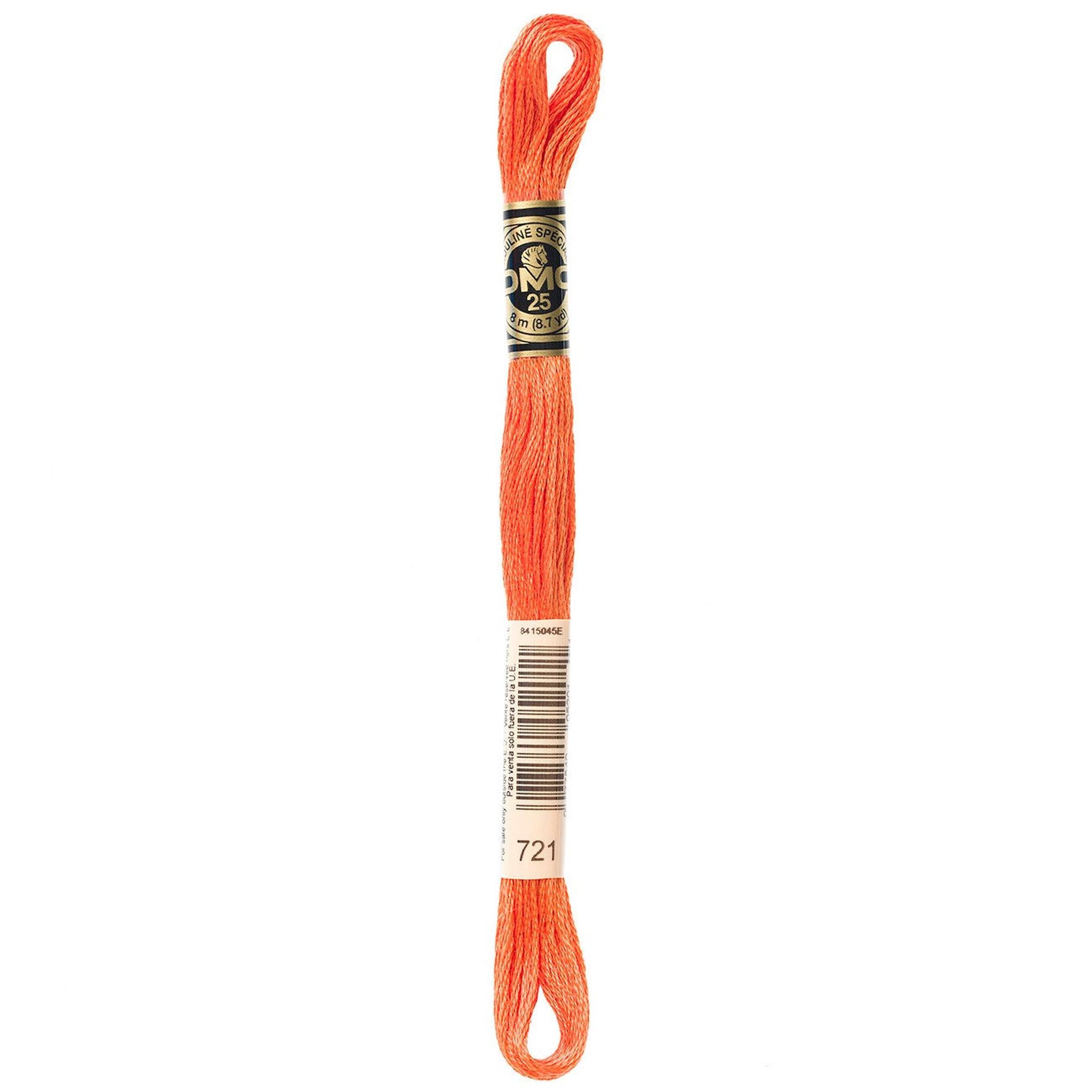 DMC Six-Strand Embroidery Floss - 721 Medium Orange Spice