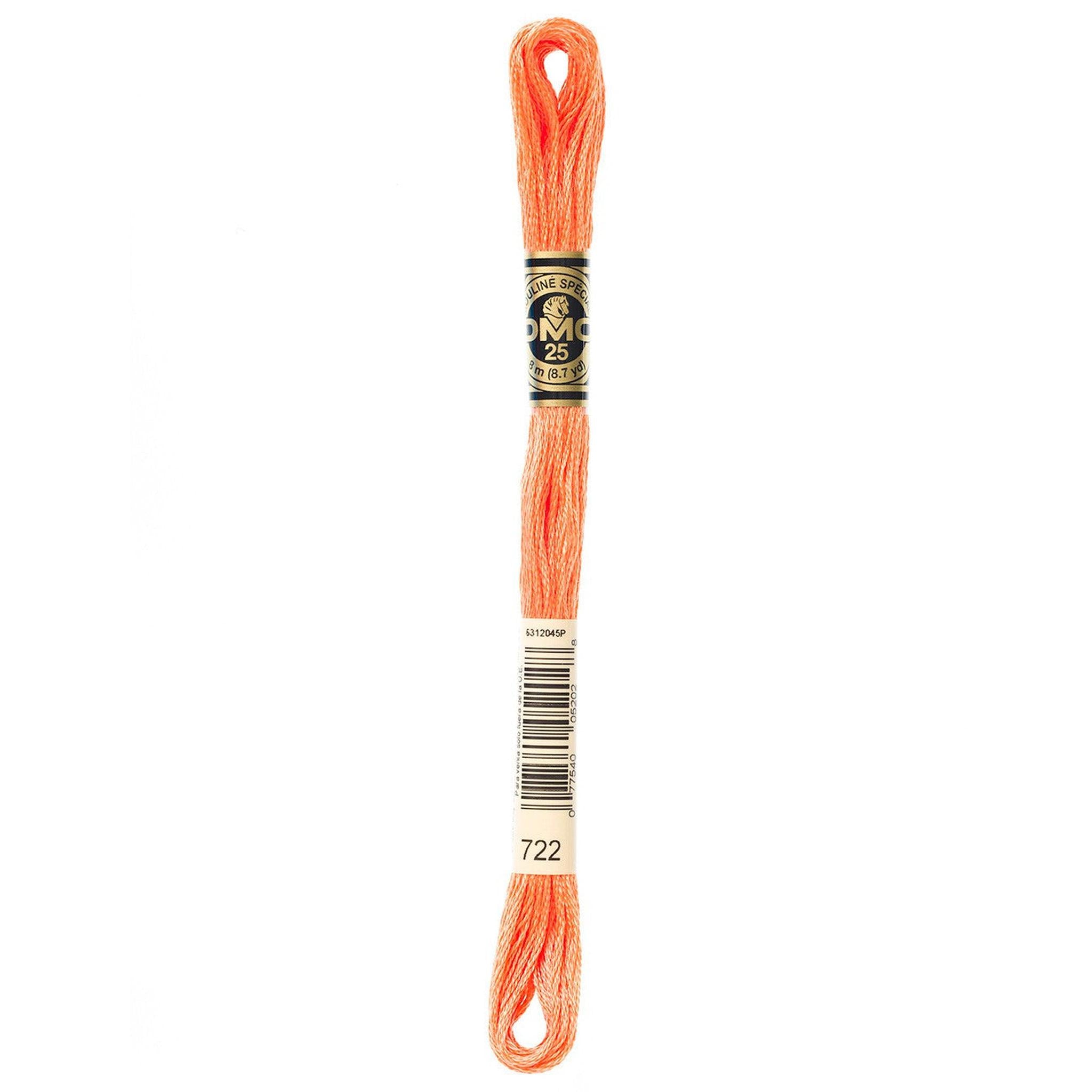 DMC Six-Strand Embroidery Floss - 722 Light Orange Spice