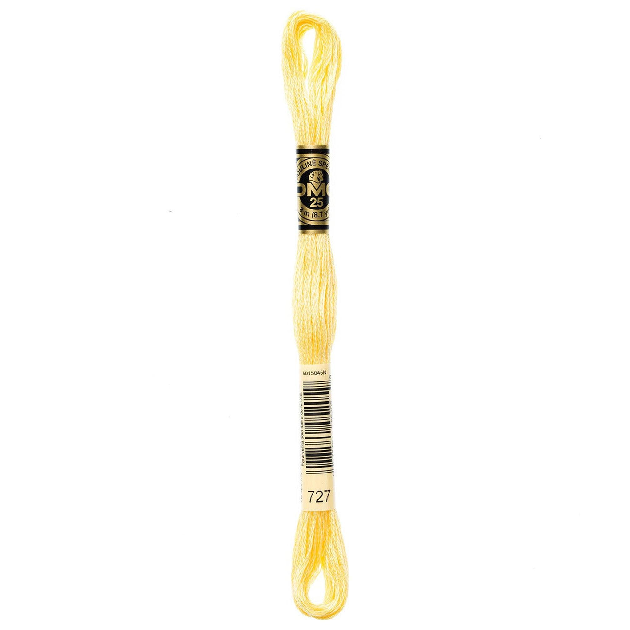 DMC Six-Strand Embroidery Floss - 727 Very Light Topaz