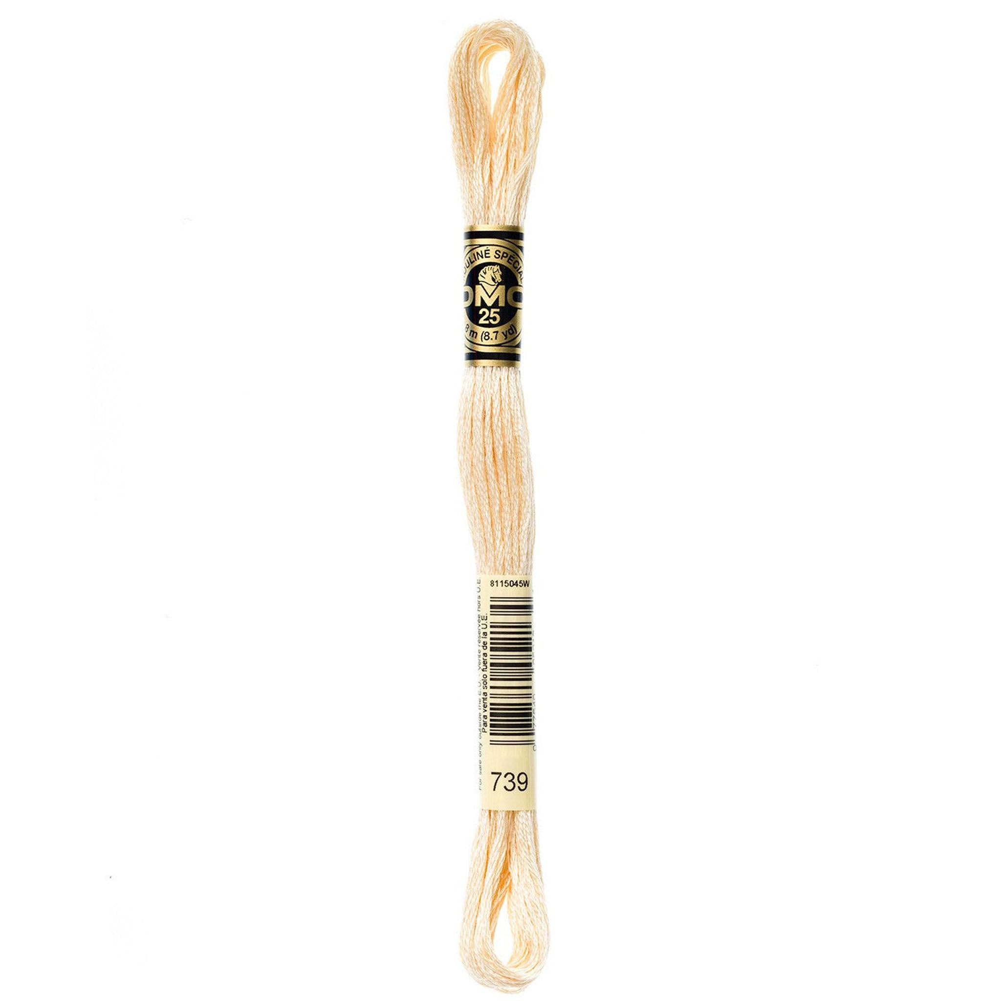 DMC Six-Strand Embroidery Floss - 739 Ultra Very Light Tan