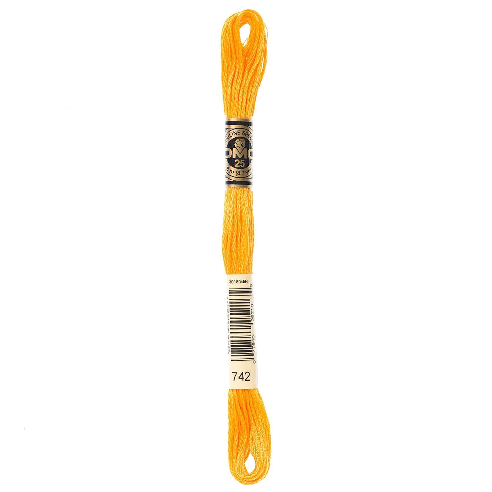 DMC Six-Strand Embroidery Floss - 742 Light Tangerine