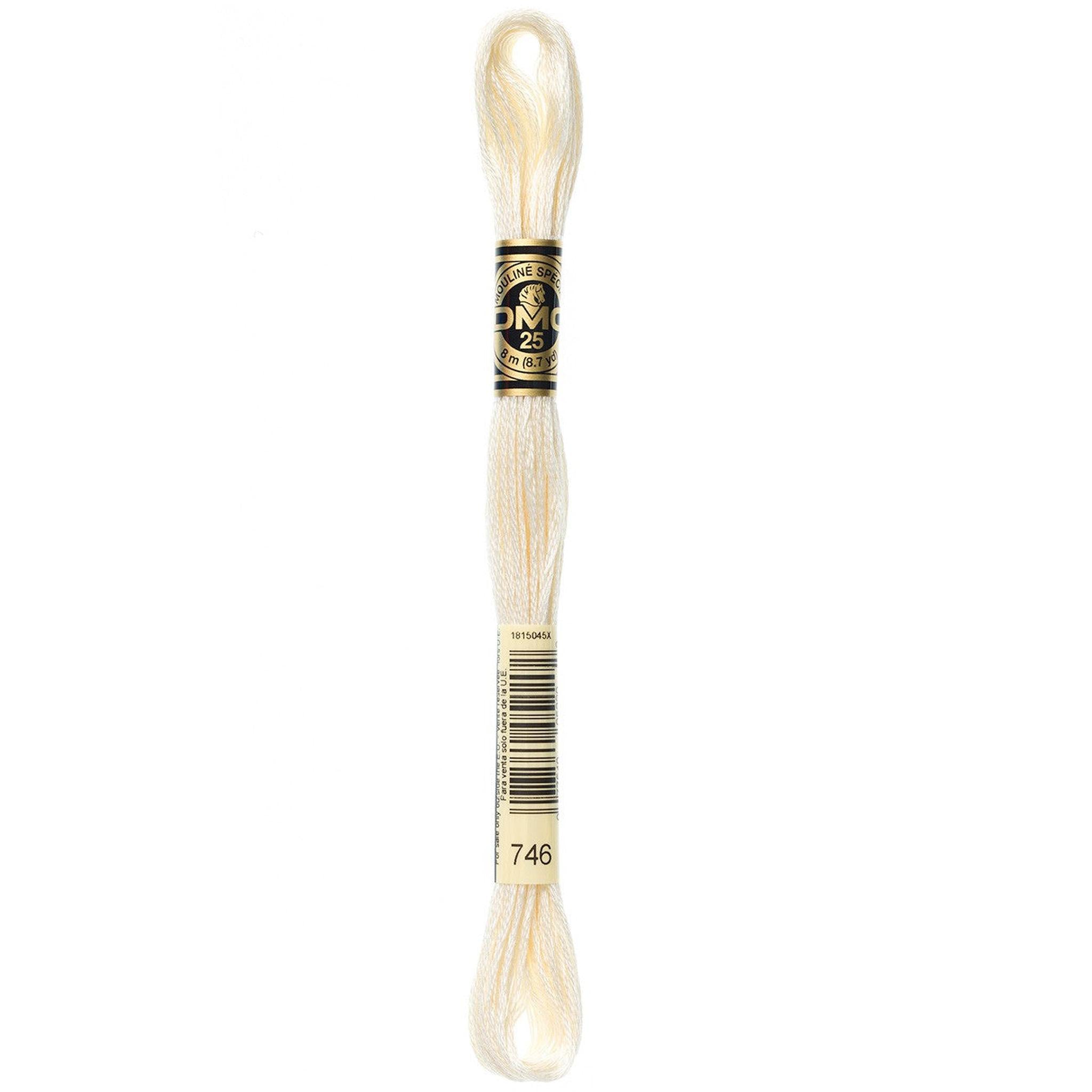DMC Six-Strand Embroidery Floss - 746 Off White