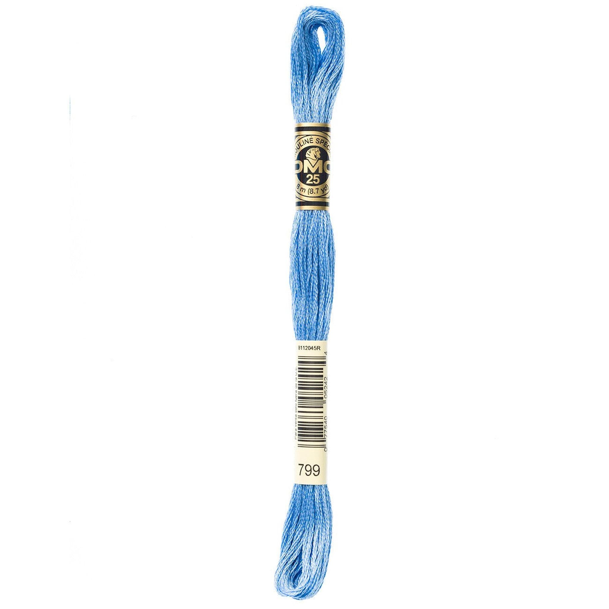 DMC Six-Strand Embroidery Floss - 799 Medium Delft Blue