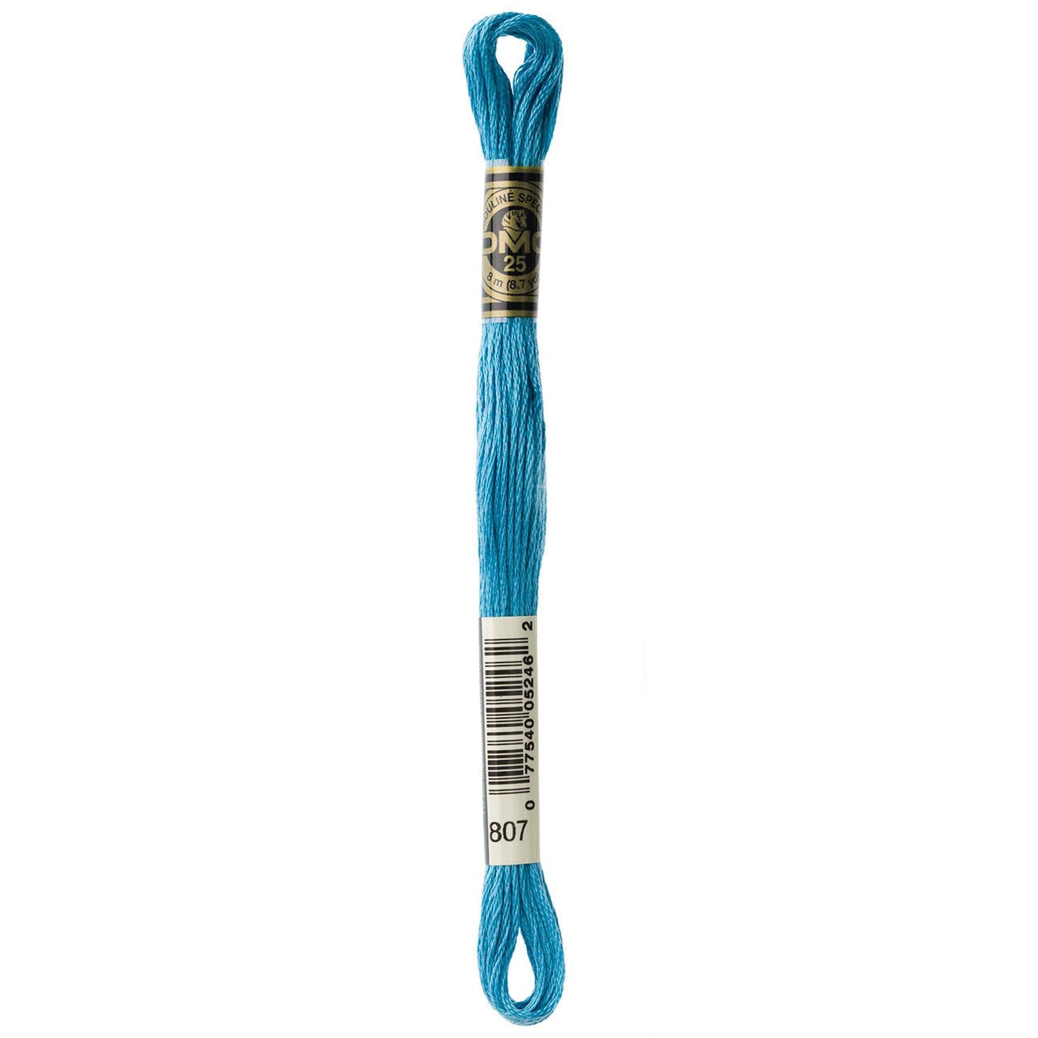 DMC Six-Strand Embroidery Floss - 807 Peacock Blue