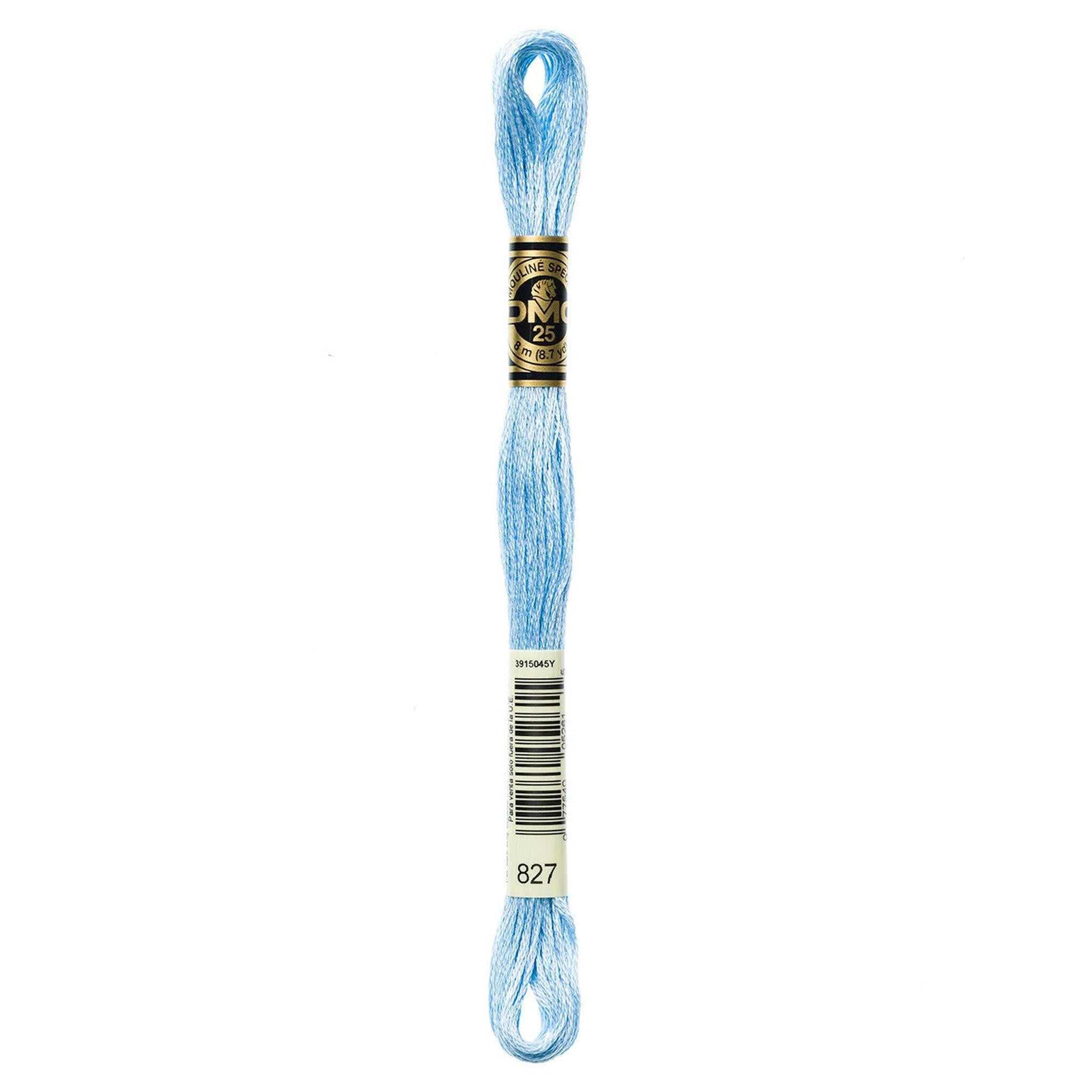 DMC Six-Strand Embroidery Floss - 827 Very Light Blue