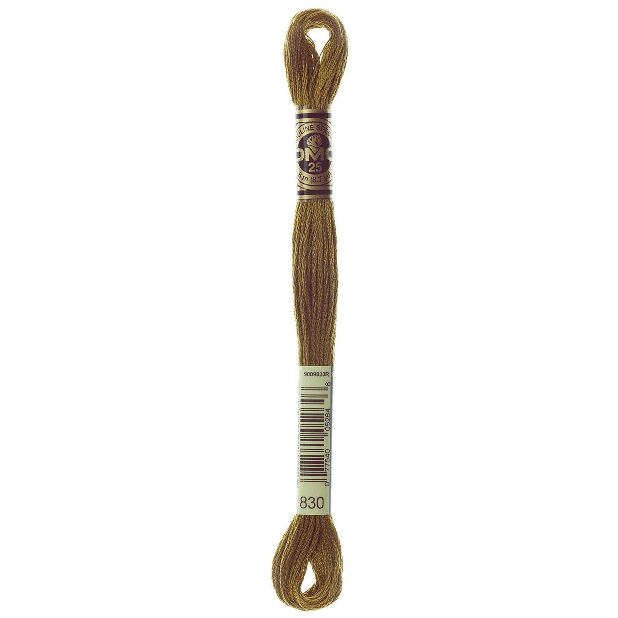 DMC Six-Strand Embroidery Floss - 830 Dark Golden Olive