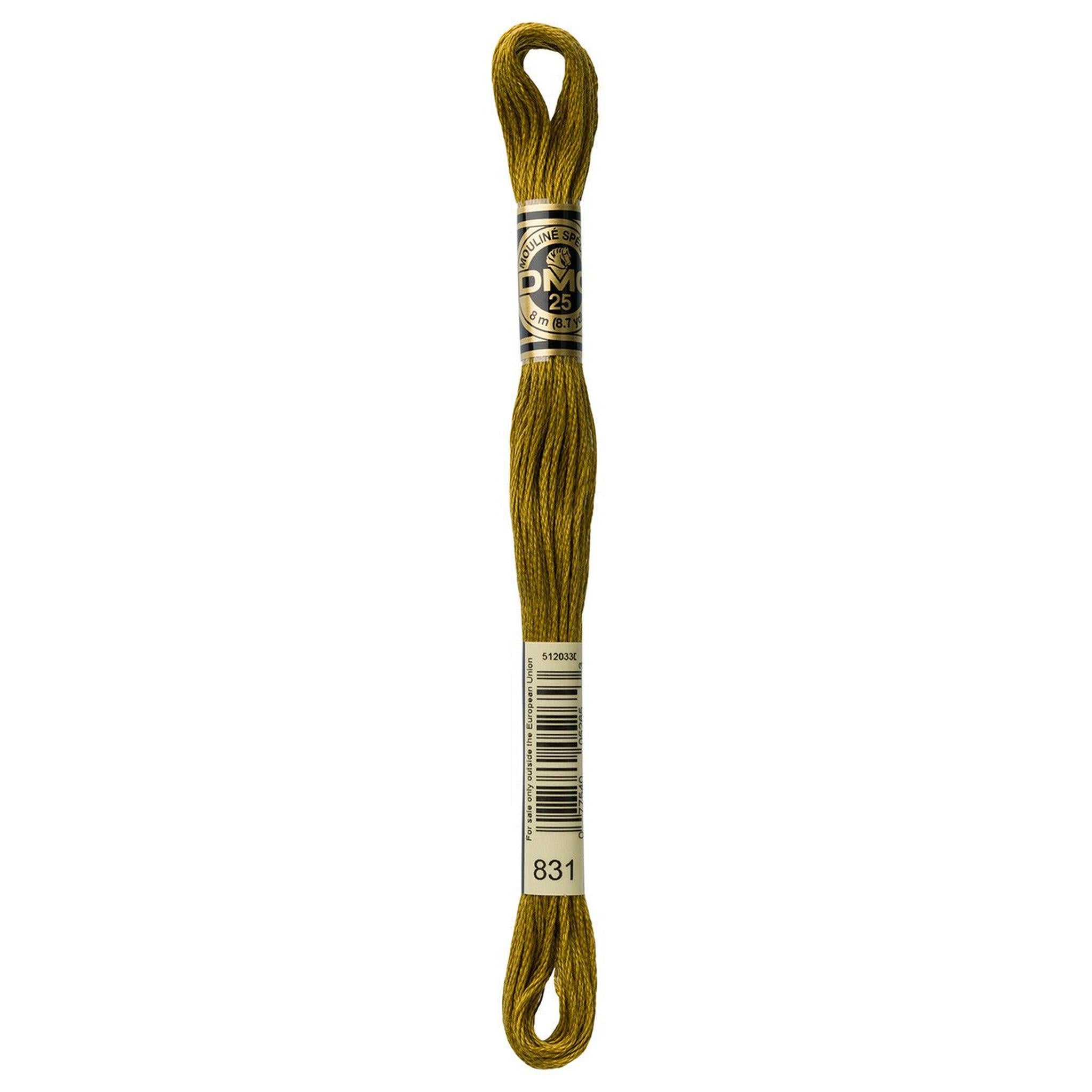 DMC Six-Strand Embroidery Floss - 831 Medium Golden Olive