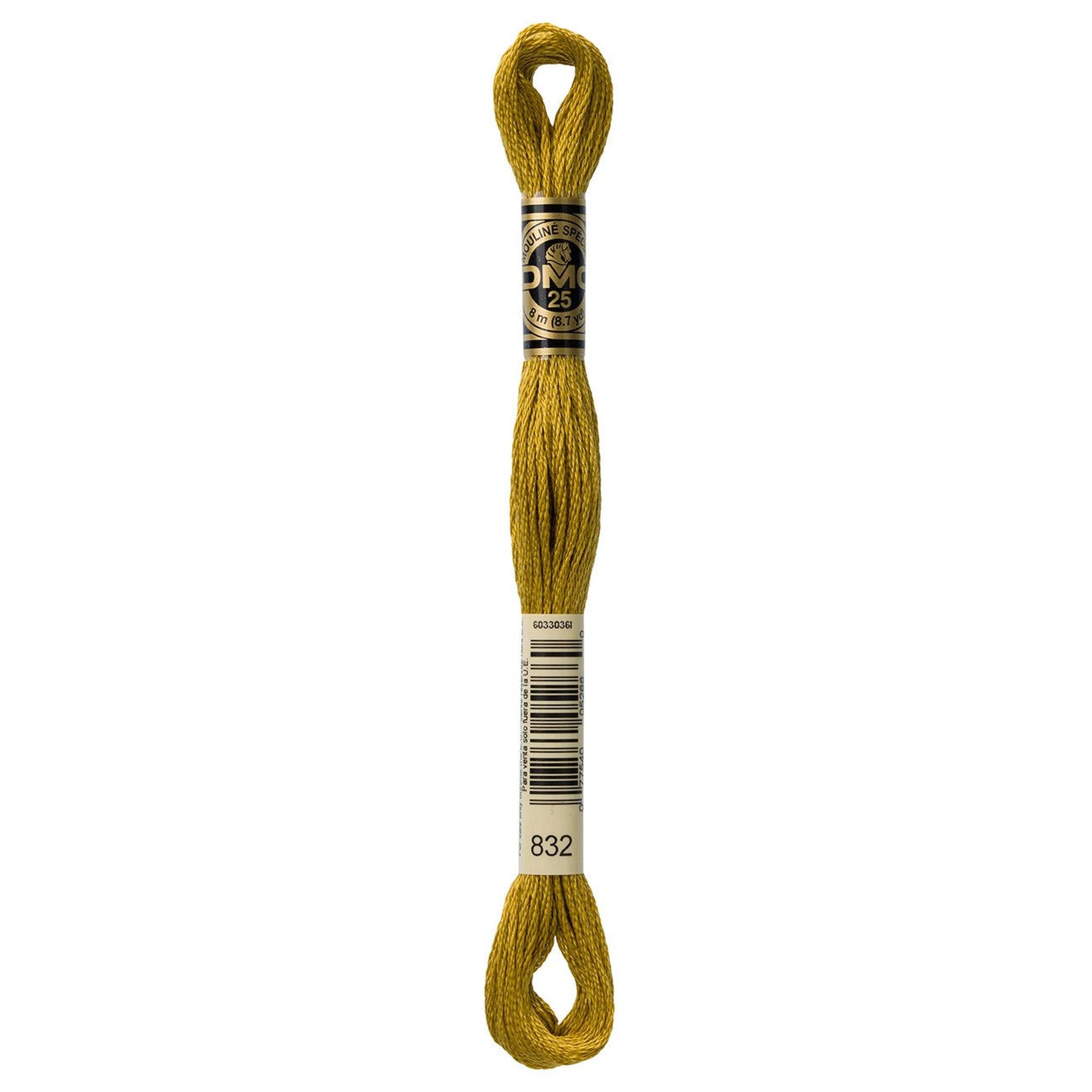 DMC Six-Strand Embroidery Floss - 832 Golden Olive
