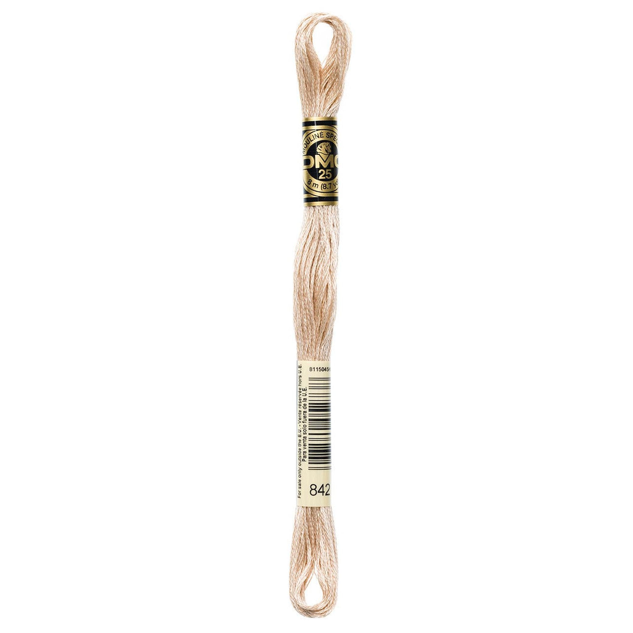 DMC Six-Strand Embroidery Floss - 842 Very Light Beige Brown