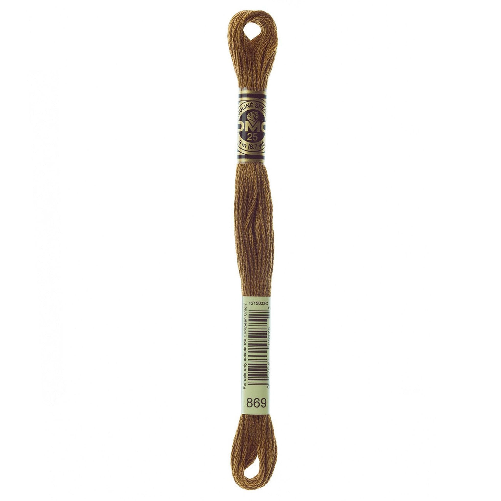 DMC Six-Strand Embroidery Floss - 869 Very Dark Hazelnut Brown