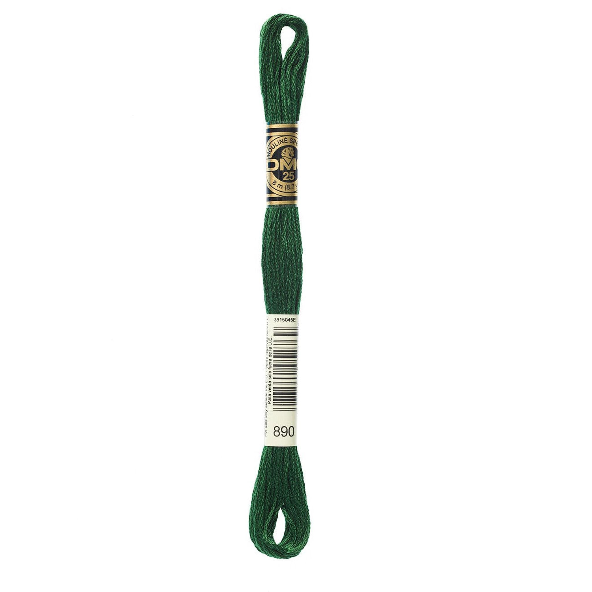 DMC Six-Strand Embroidery Floss - 890 Ultra Dark Pistachio Green