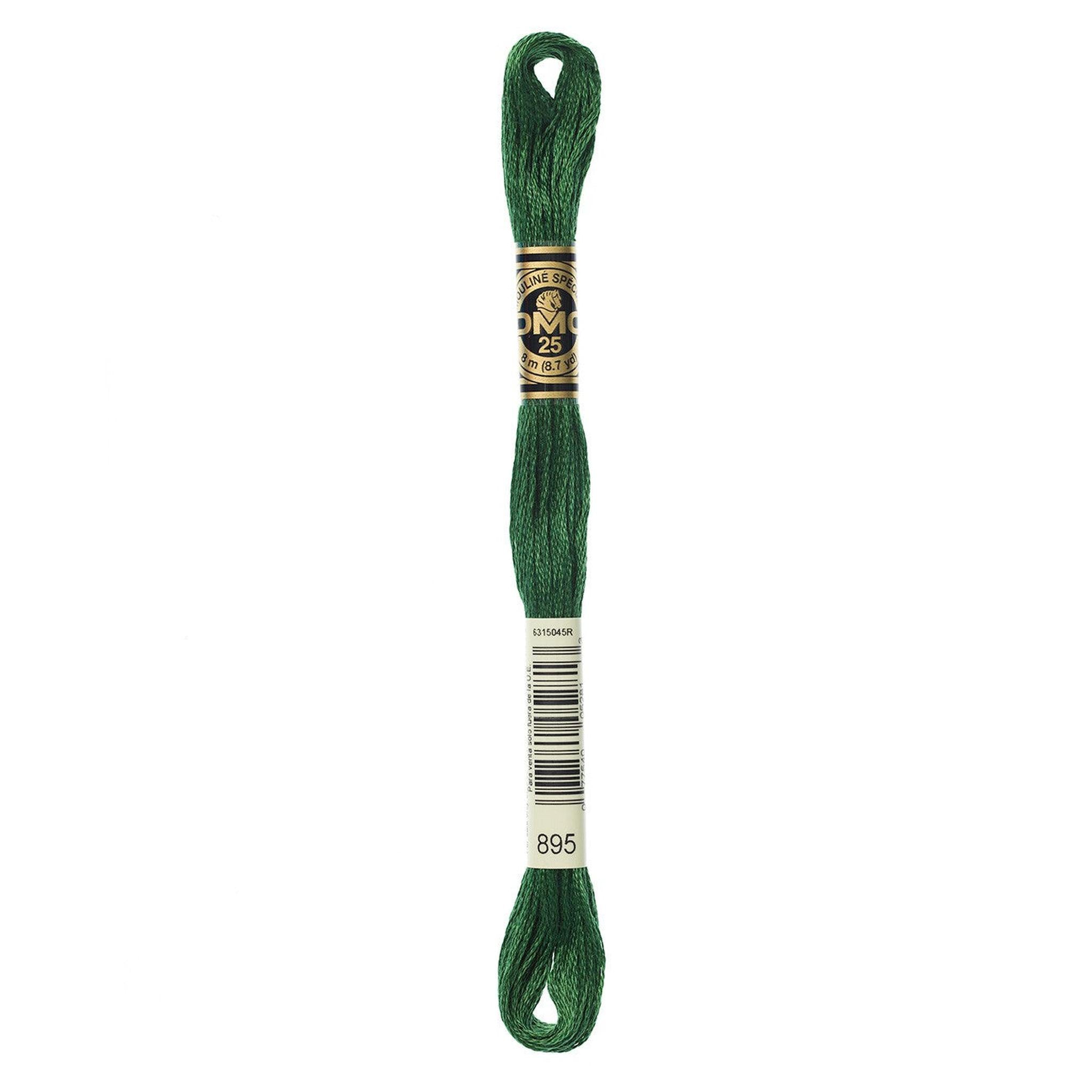 DMC Six-Strand Embroidery Floss - 895 Very Dark Hunter Green