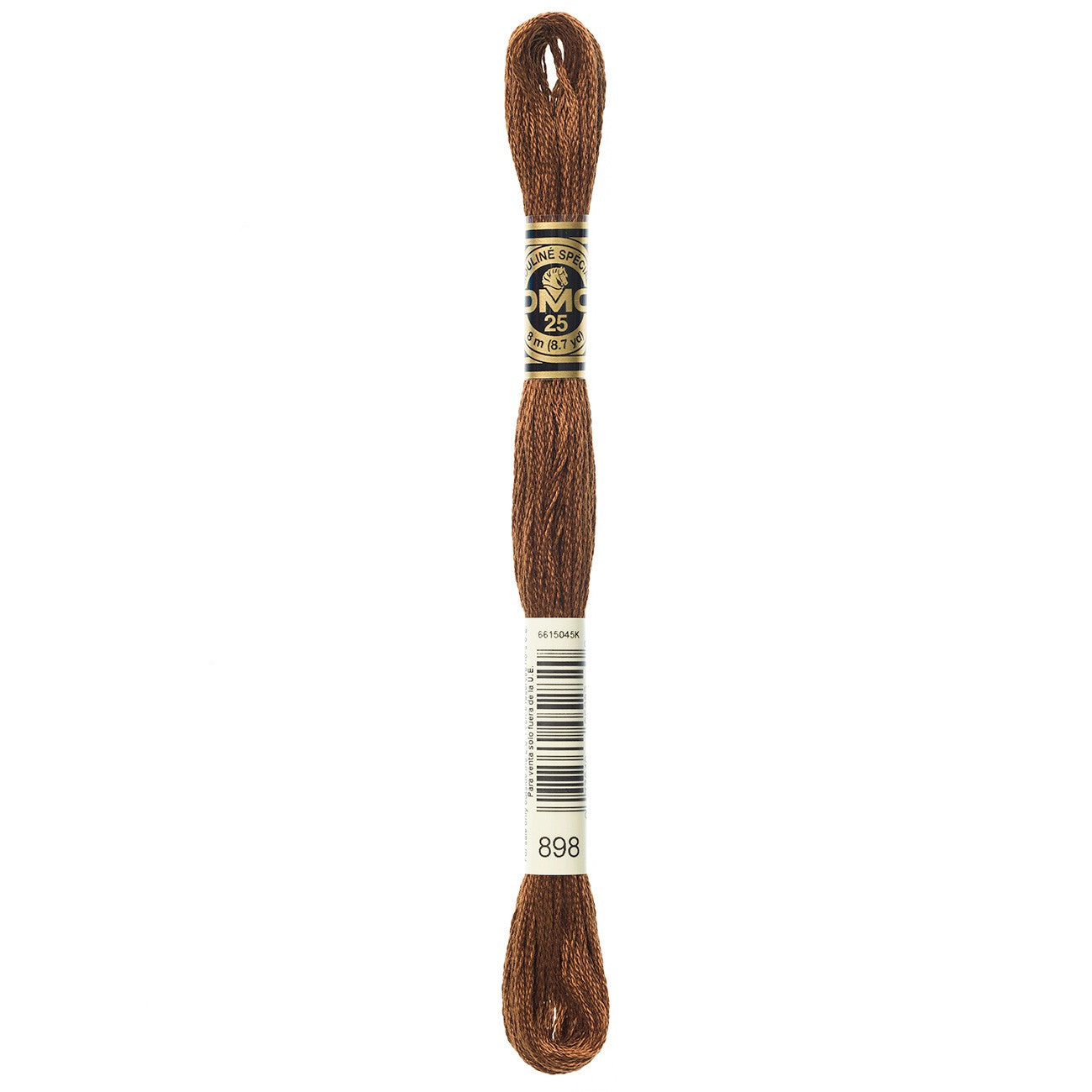 DMC Six-Strand Embroidery Floss - 898 Very Dark Coffee Brown