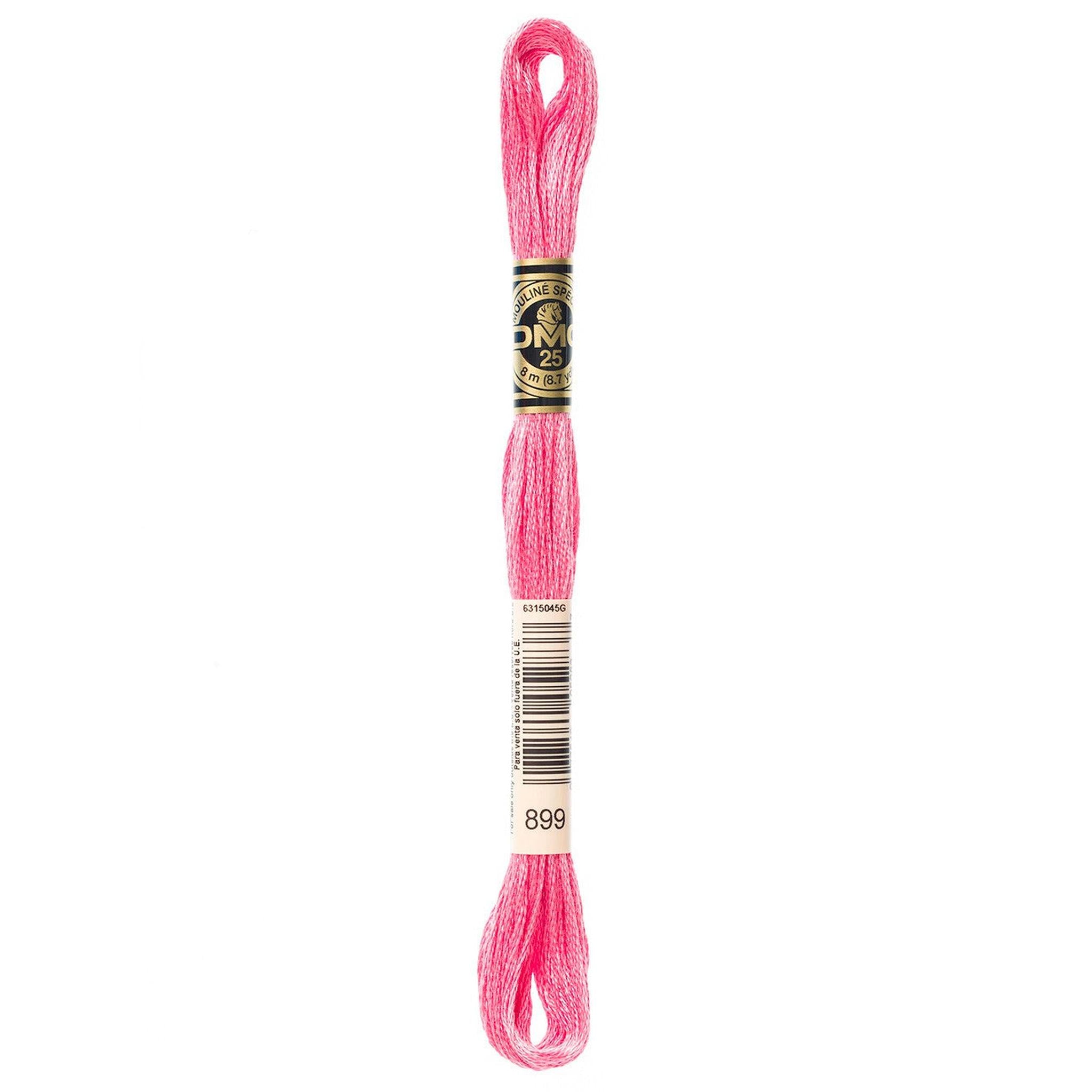DMC Six-Strand Embroidery Floss - 899 Medium Rose