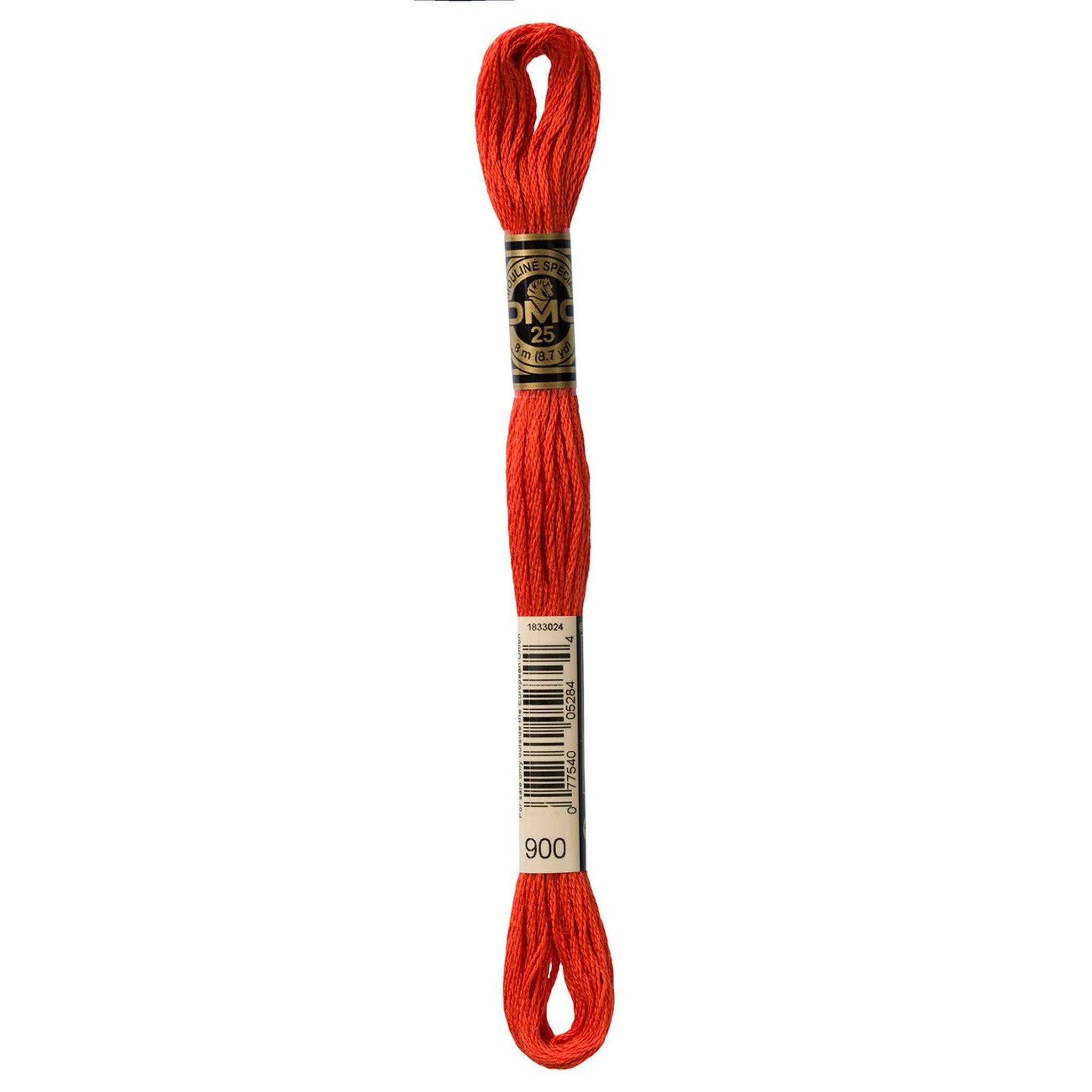 DMC Six-Strand Embroidery Floss - 900 Dark Burnt Orange