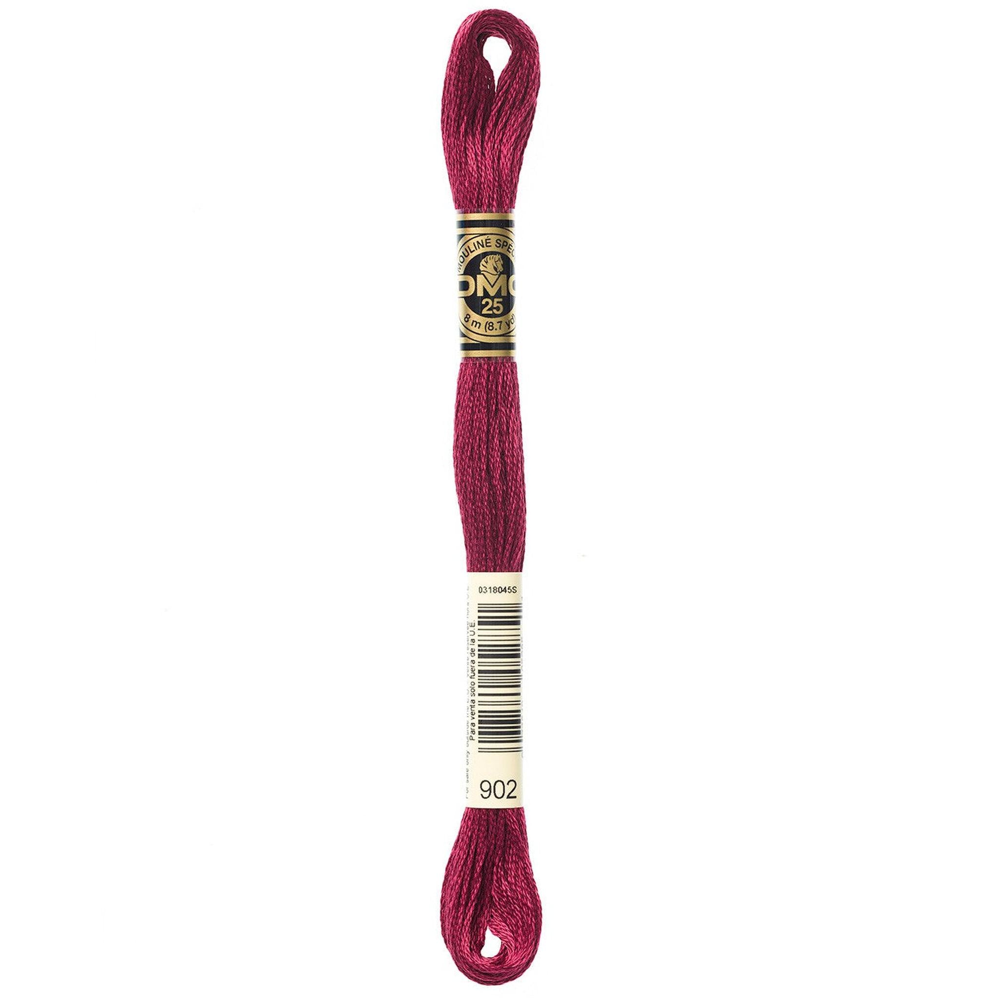 DMC Six-Strand Embroidery Floss - 902 Very Dark Garnet