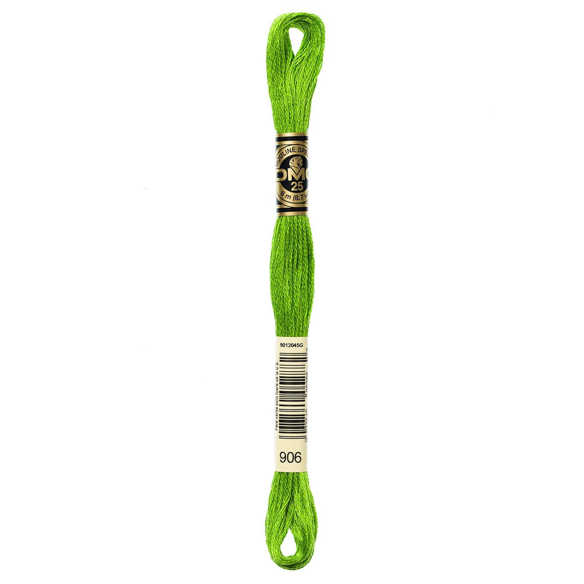 DMC Six-Strand Embroidery Floss - 906 Medium Parrot Green