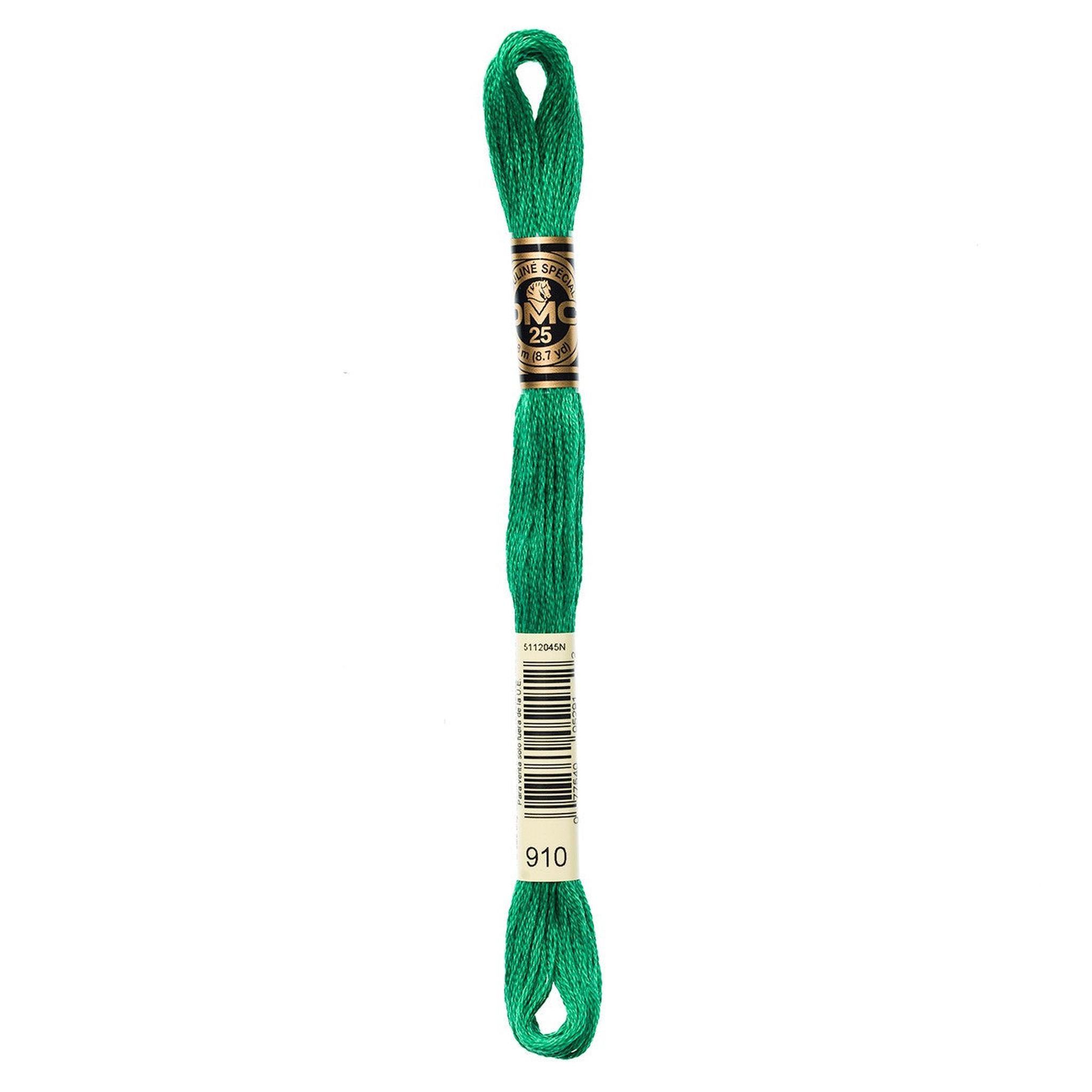 DMC Six-Strand Embroidery Floss - 910 Dark Emerald Green