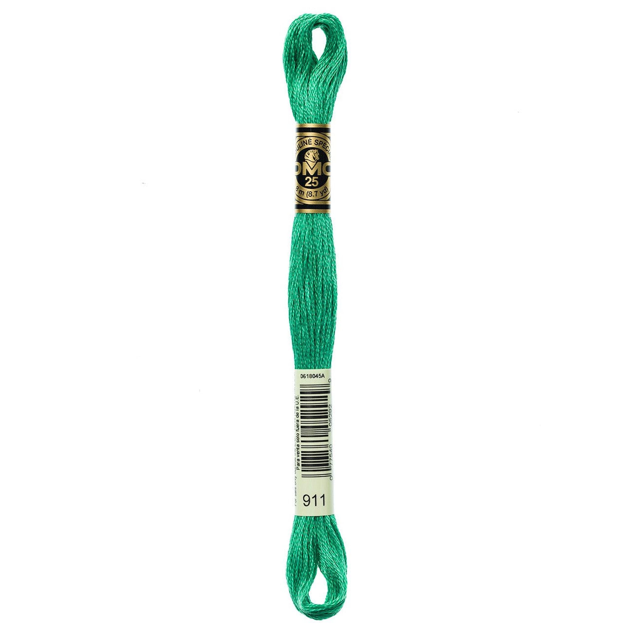 DMC Six-Strand Embroidery Floss - 911 Medium Emerald Green
