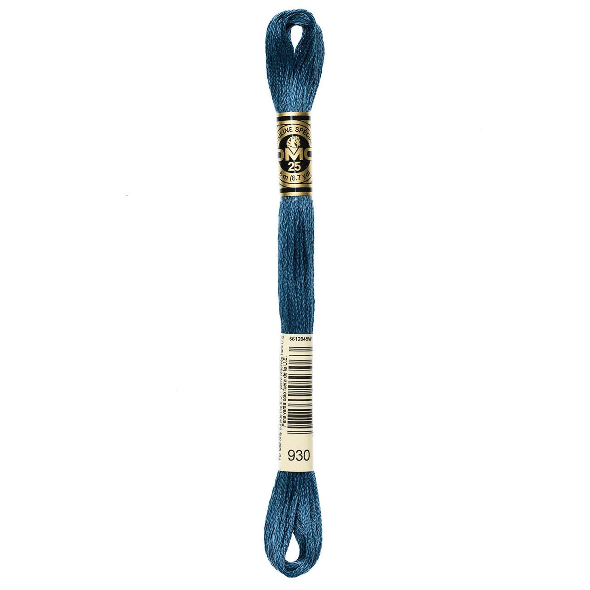 DMC Six-Strand Embroidery Floss - 930 Dark Antique Blue