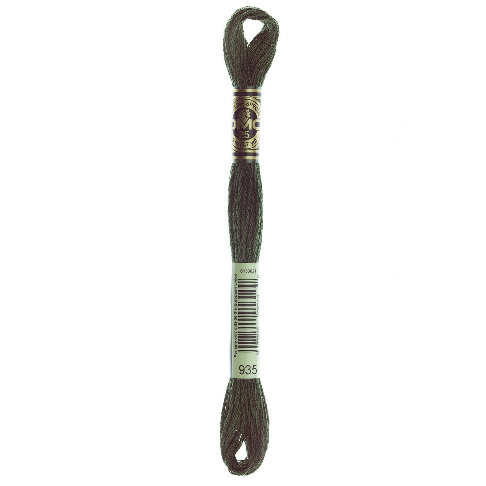 DMC Six-Strand Embroidery Floss - 935 Dark Avocado Green