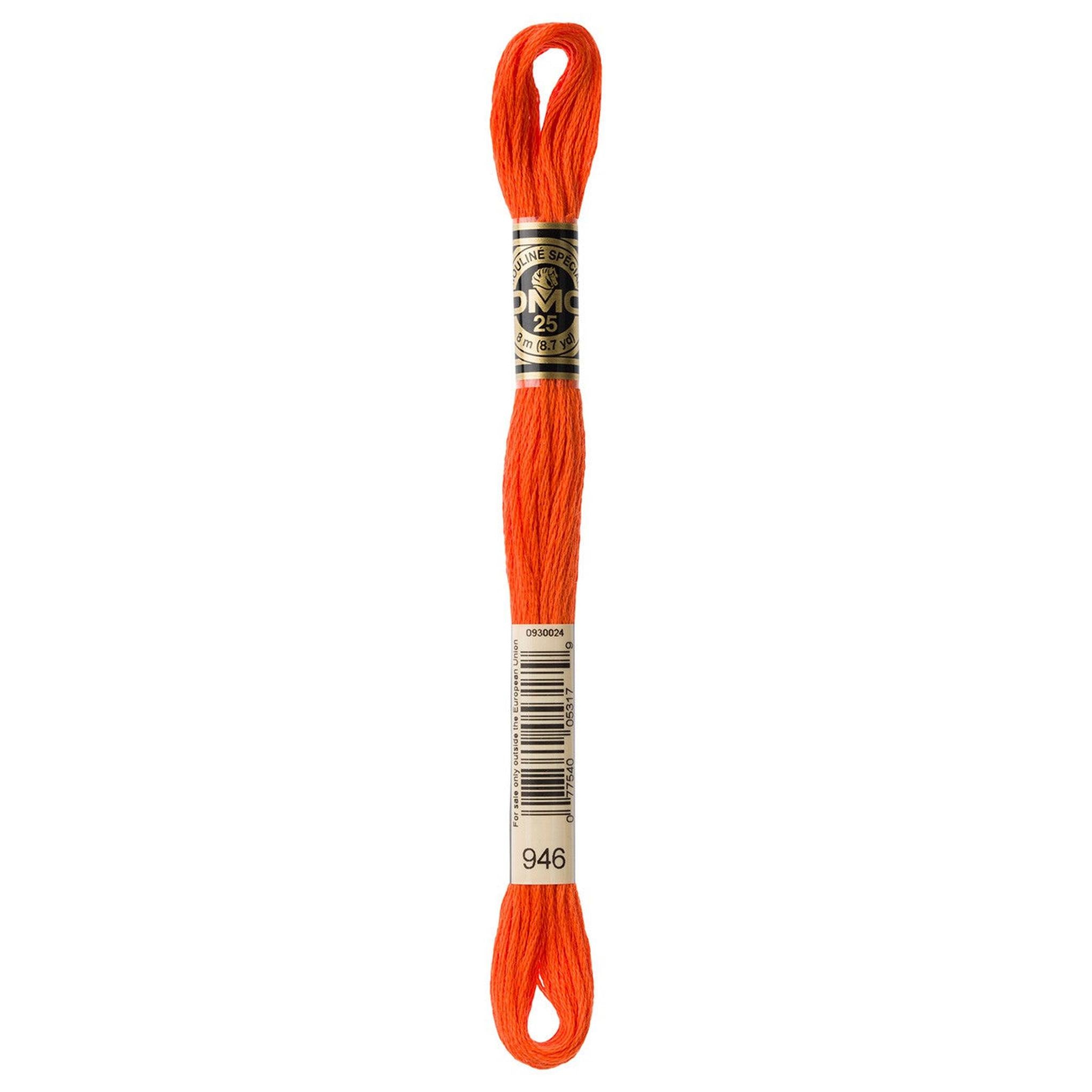 DMC Six-Strand Embroidery Floss - 946 Medium Burnt Orange